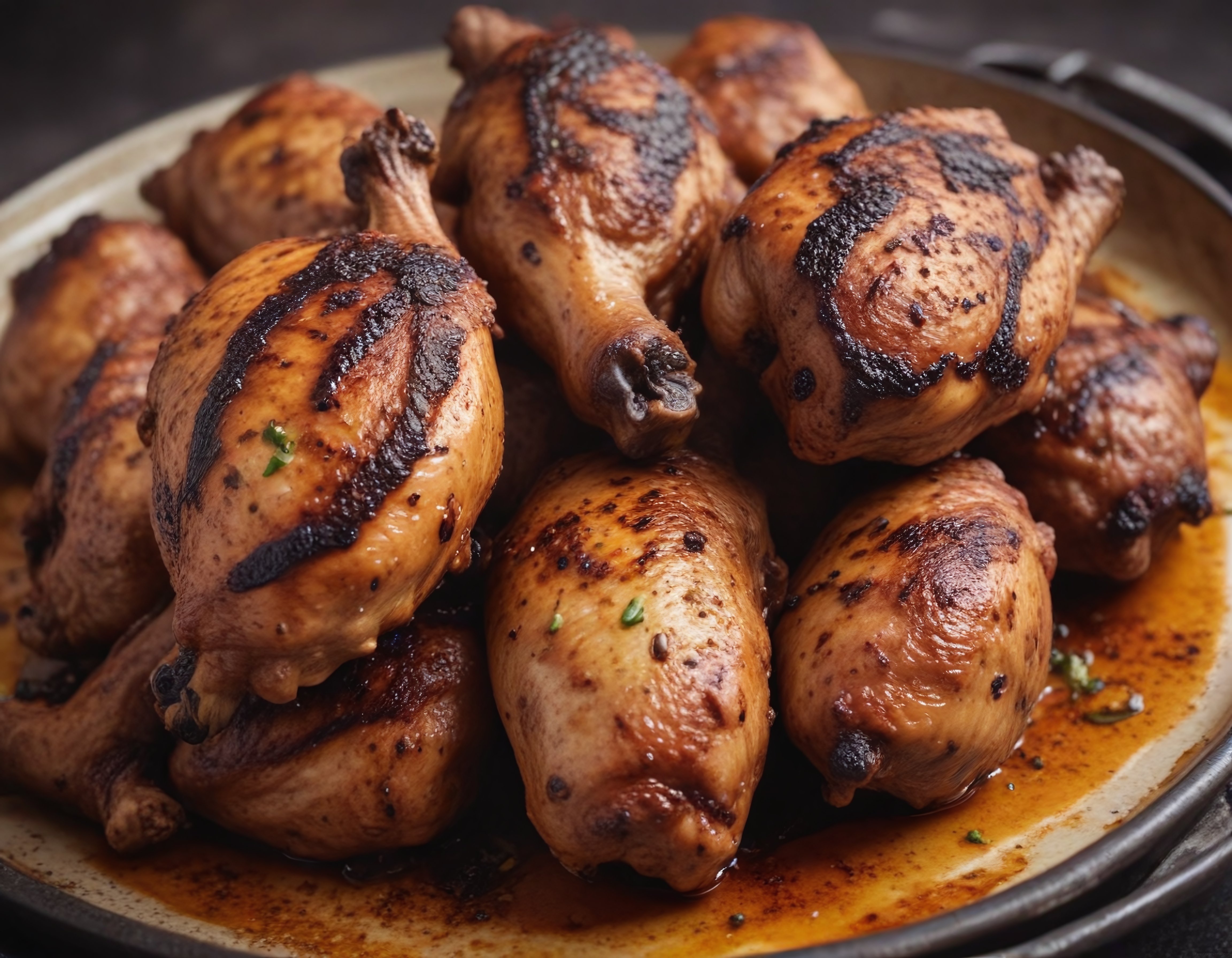 Soslu Tavuk But Izgara: Baharatlı Barbekü Lezzetinde Kızarmış Butlar