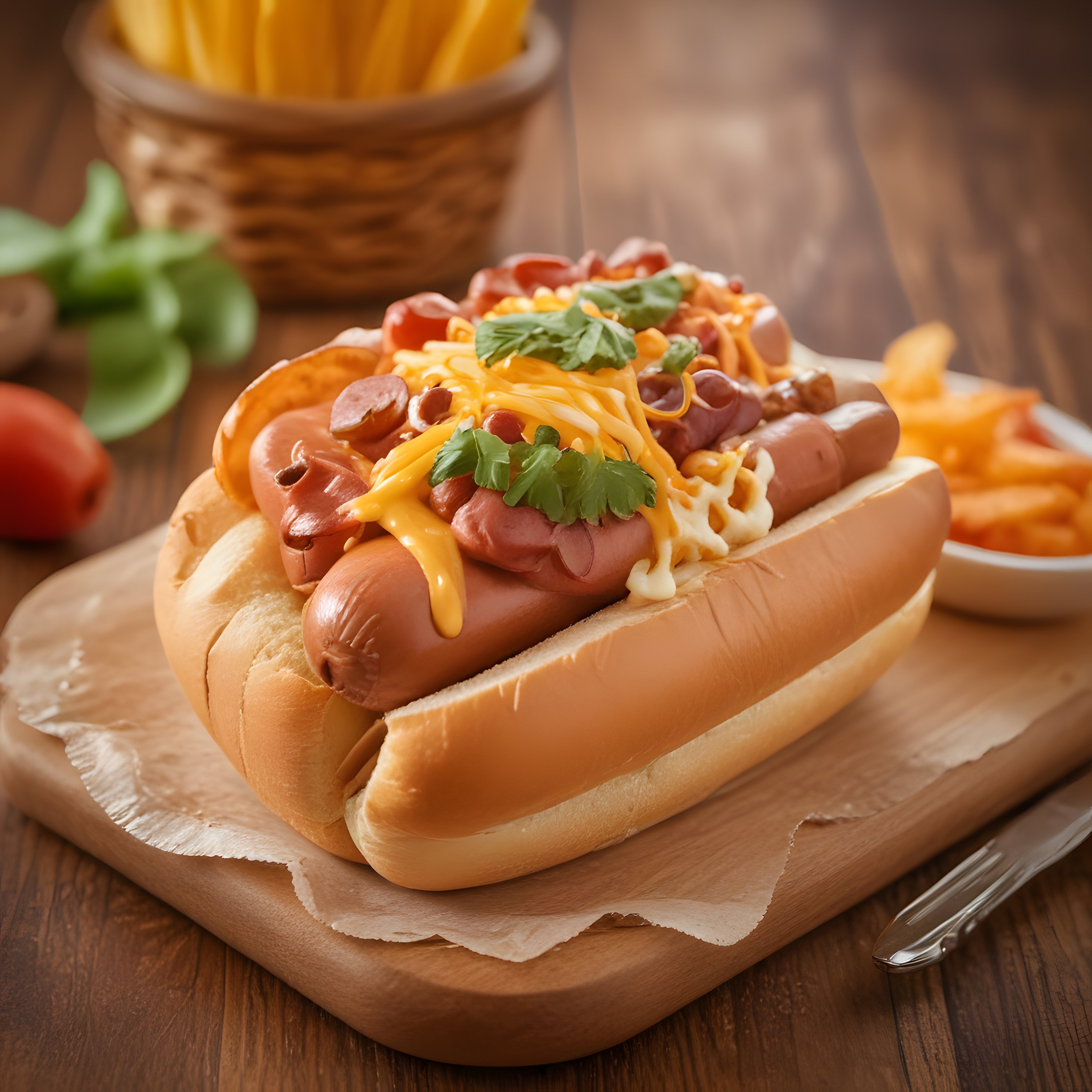 Soslu ve Peynirli Hot Dog: Fasulyeli Efsane Sokak Lezzeti Sunumu