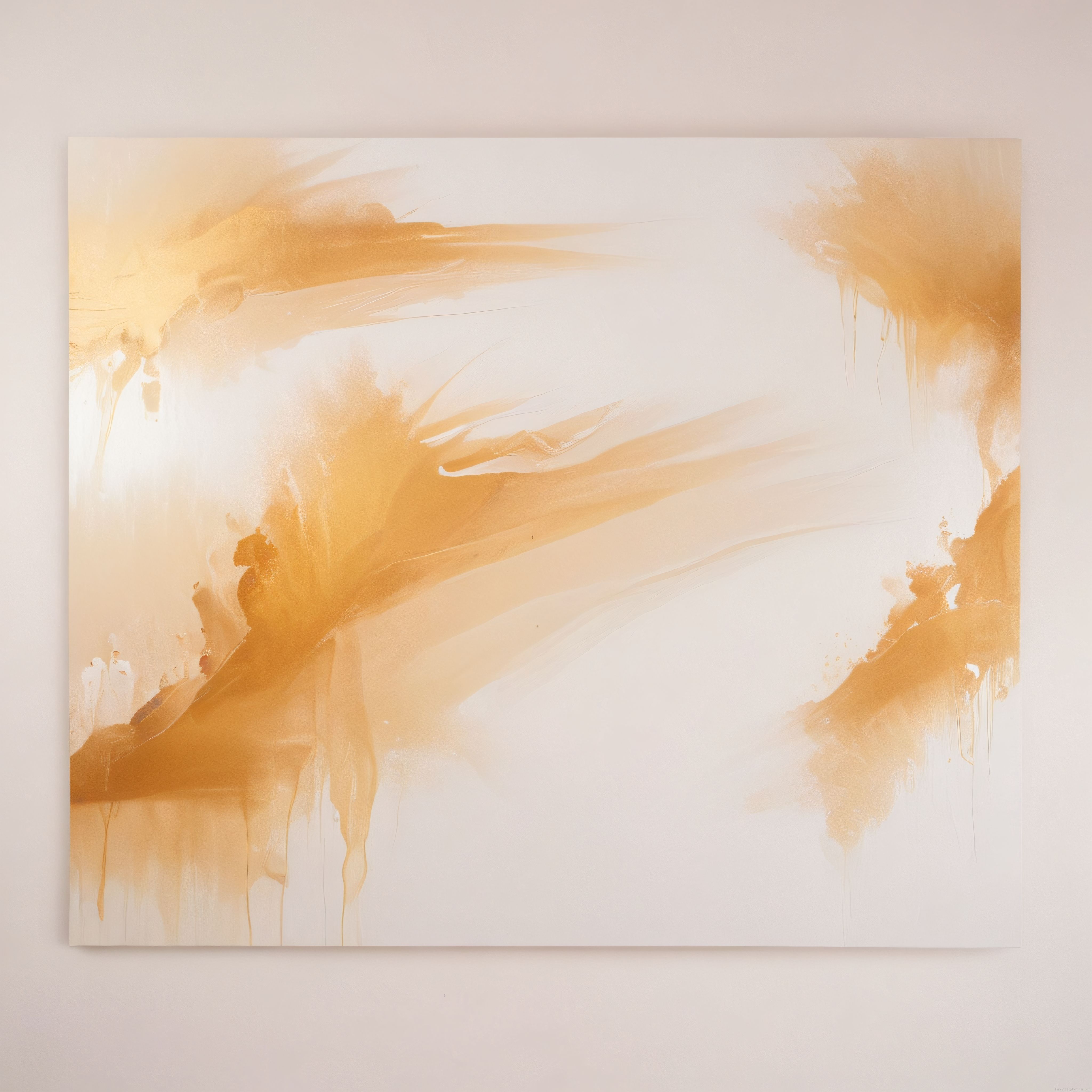 Soyut amber tonlarında duvar resmi, akışkan boya dokularıyla modern sanat anlayışı Soyut amber tonlarında duvar resmi, akışkan boya dokularıyla modern sanat anlayışı