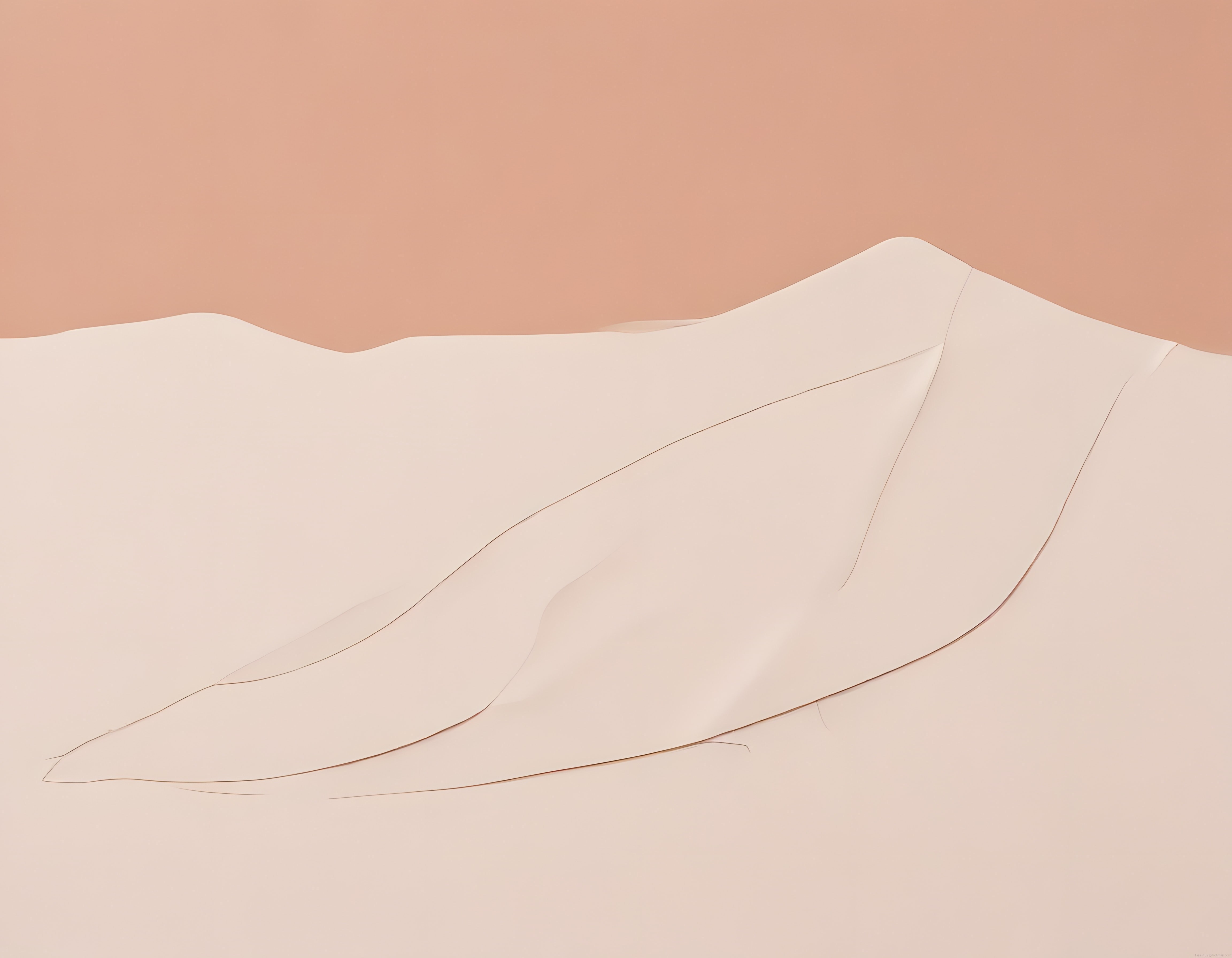 Soyut Bej Kağıt Katlamalar: Pastel Tonlarda Minimalist ve Sade Sanat Arka Planı