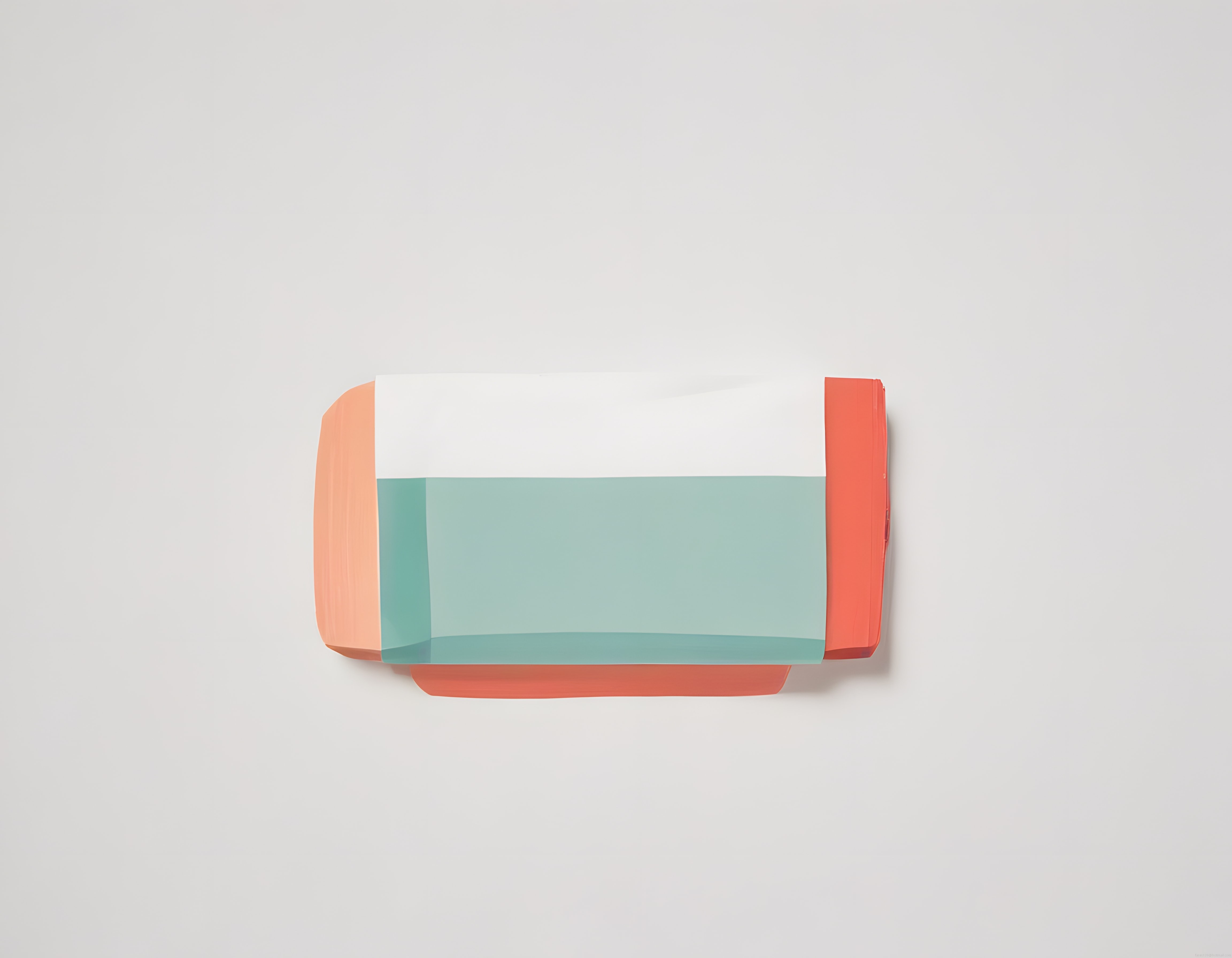 Soyut Geometrik Duvar Heykeli: Modern Minimalist Tasarım ve Yumuşak Renkler