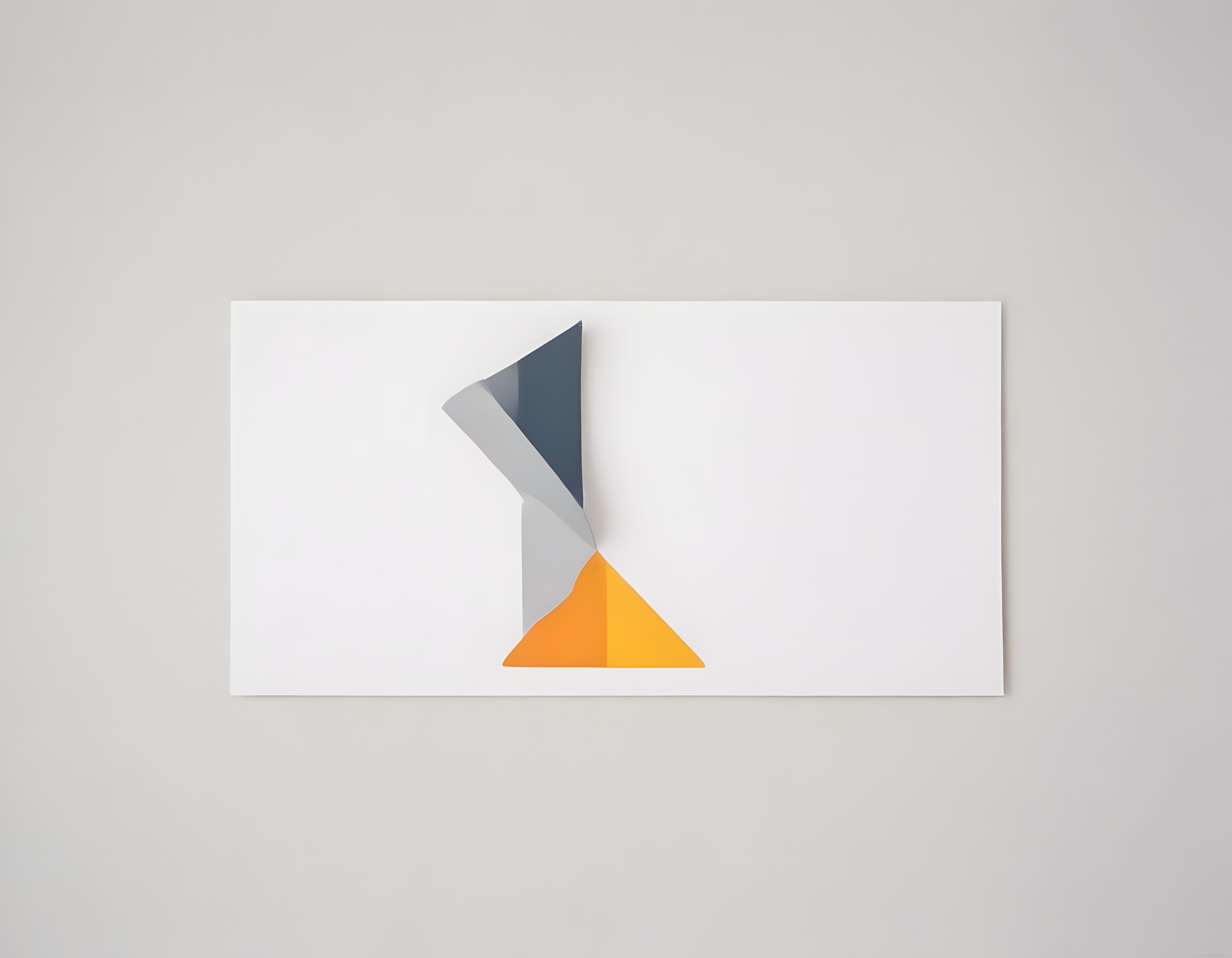 Soyut Kağıt Katlama Sanatı: Modern Duvar Dekoru ve Origami Tasarım