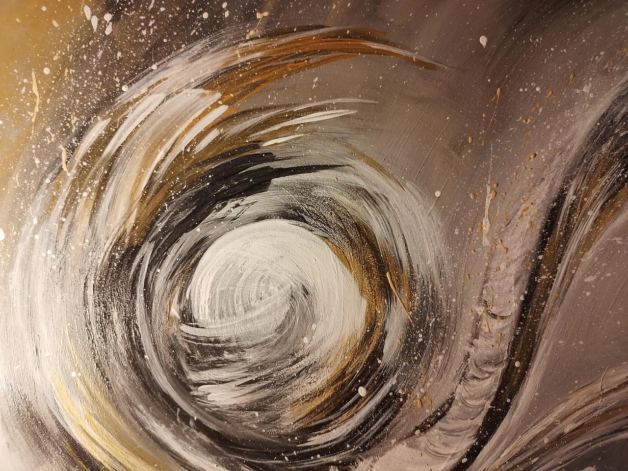Soyut resim dalga yapısı - modern sanat