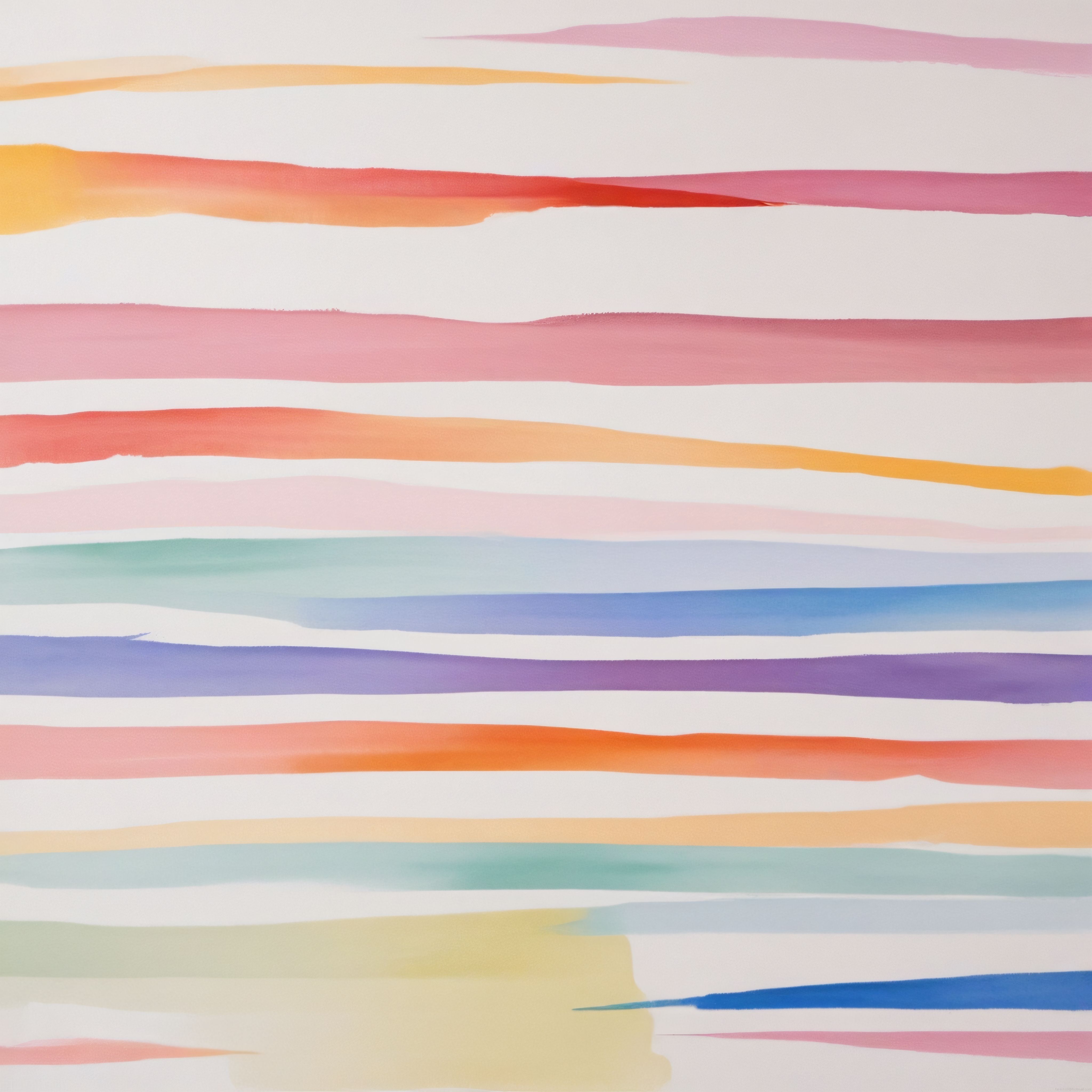 Soyut Suluboya Yatay Çizgiler: Pastel Renklerde Minimalist Sanat Arka Planı