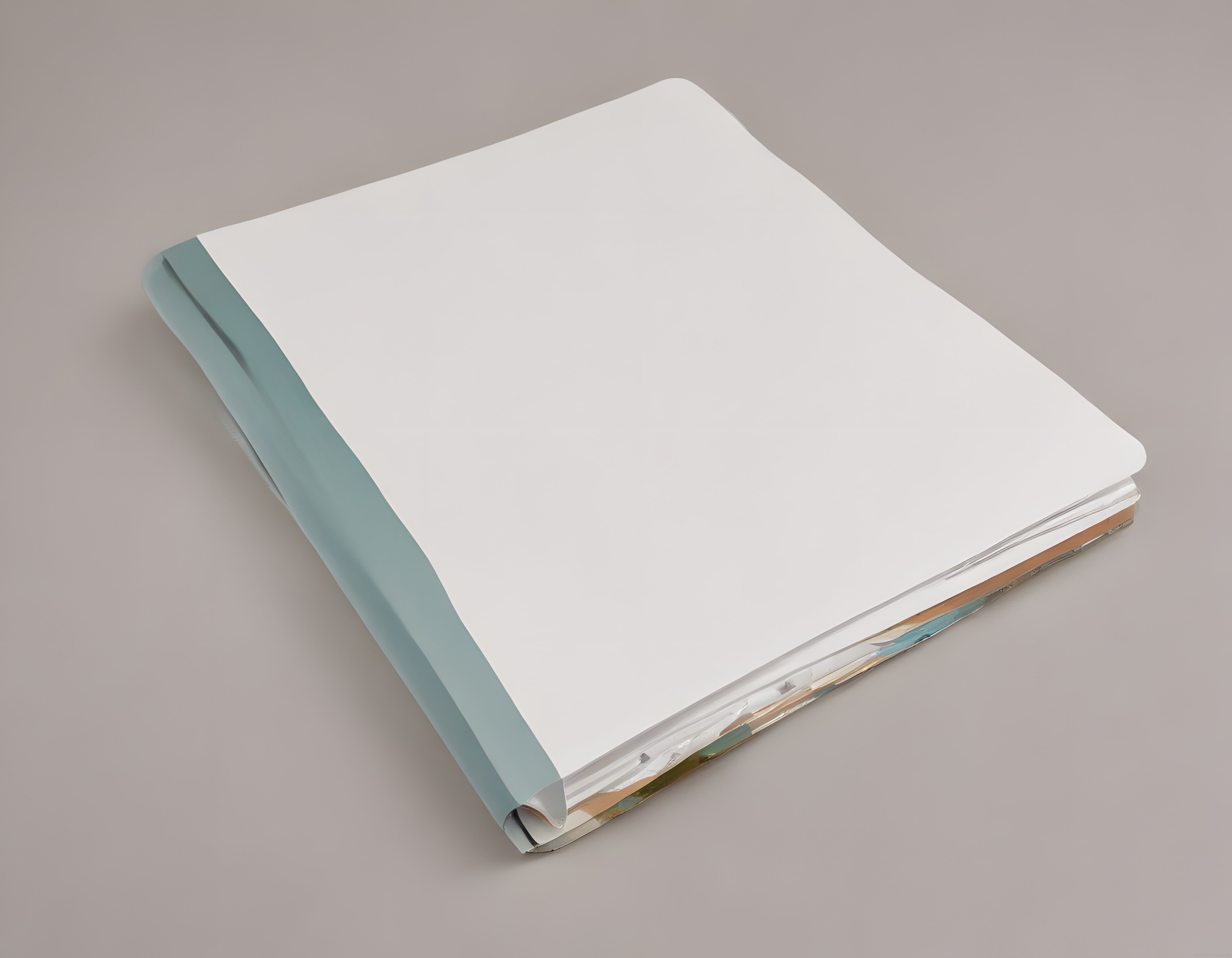 Spiral Ciltli Beyaz Defter ve Not Kağıtları Minimal Stüdyo Çekimi