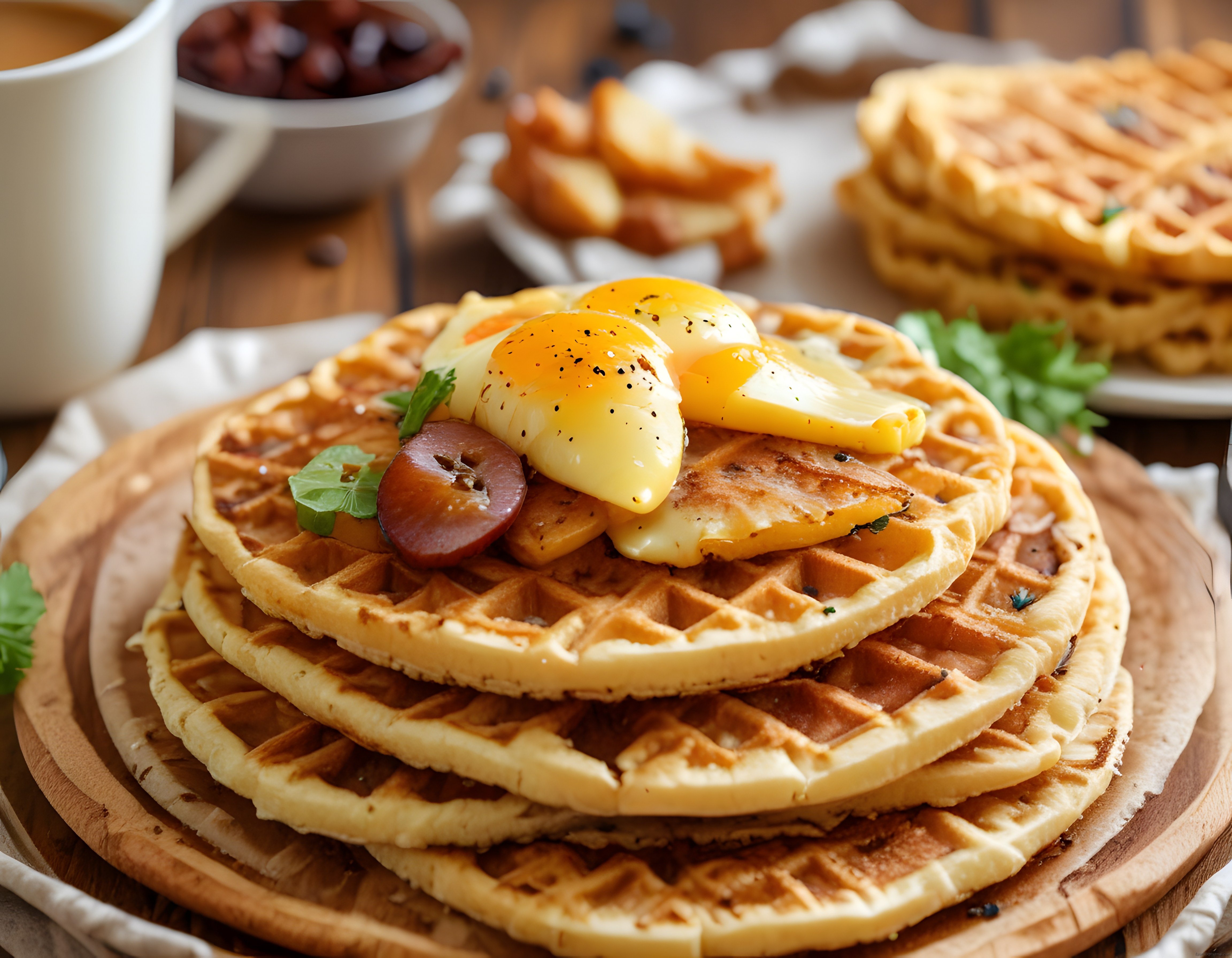 Sucuklu Yumurtalı Waffle Tarifi ile Kahvaltı Keyfinizi İkiye Katlayın