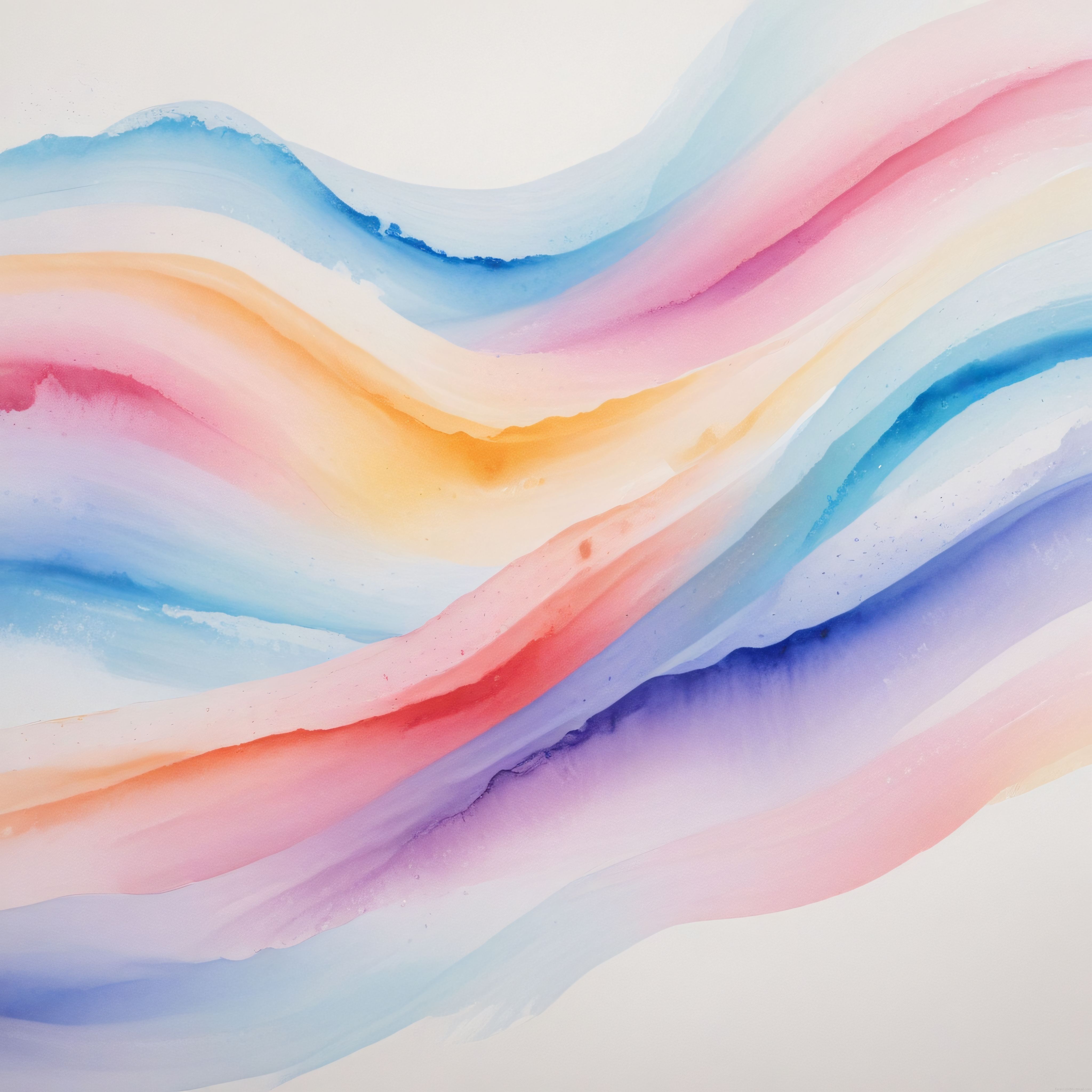 Suluboya Dalgalar: Pastel Tonlarda Yumuşak Geçişli Soyut Sanat Arka Planı