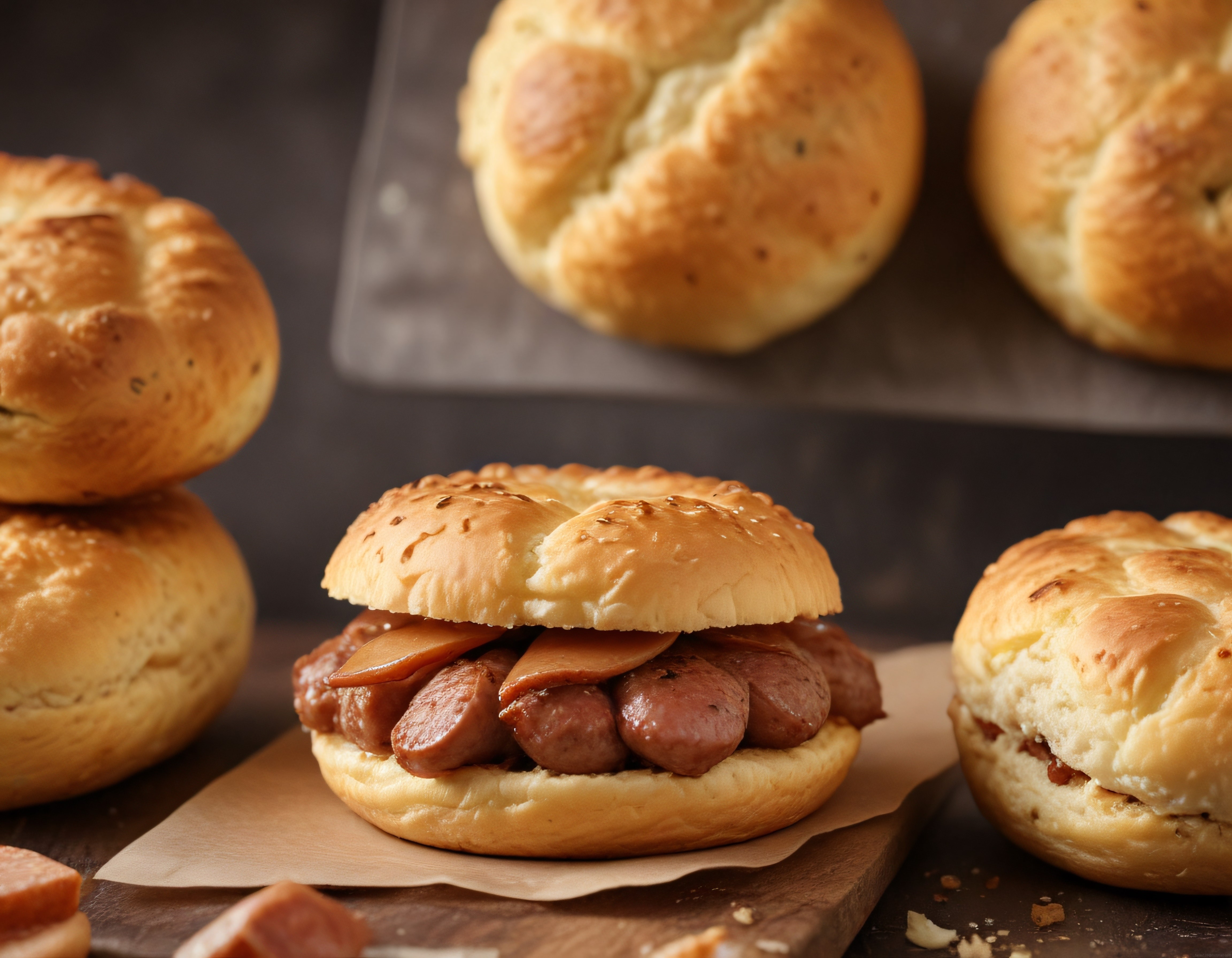 Susamlı Ekmek Arası Sucuk ve Sosis: Sıcacık Kahvaltılık Sandviç Tarifi