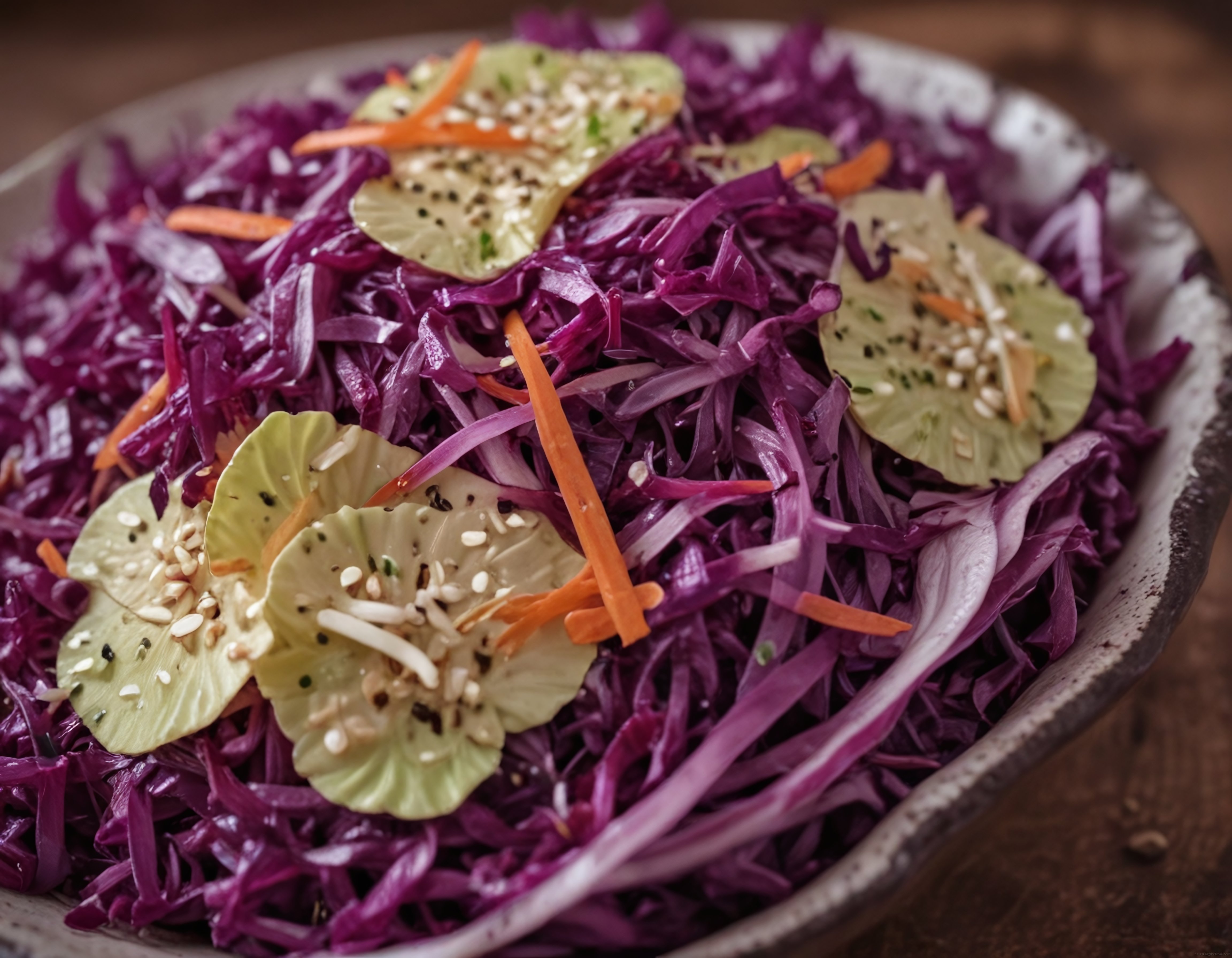 Susamlı ve Salatalıklı Mor Lahana Salatası: Sağlıklı Beslenme Önerisi