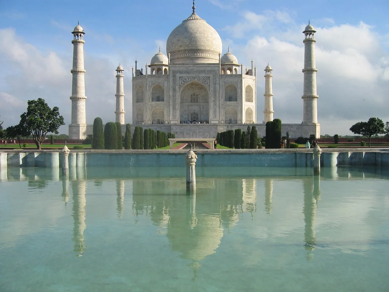 Taj Mahal görkemli mimari detayları - tarihi yapı