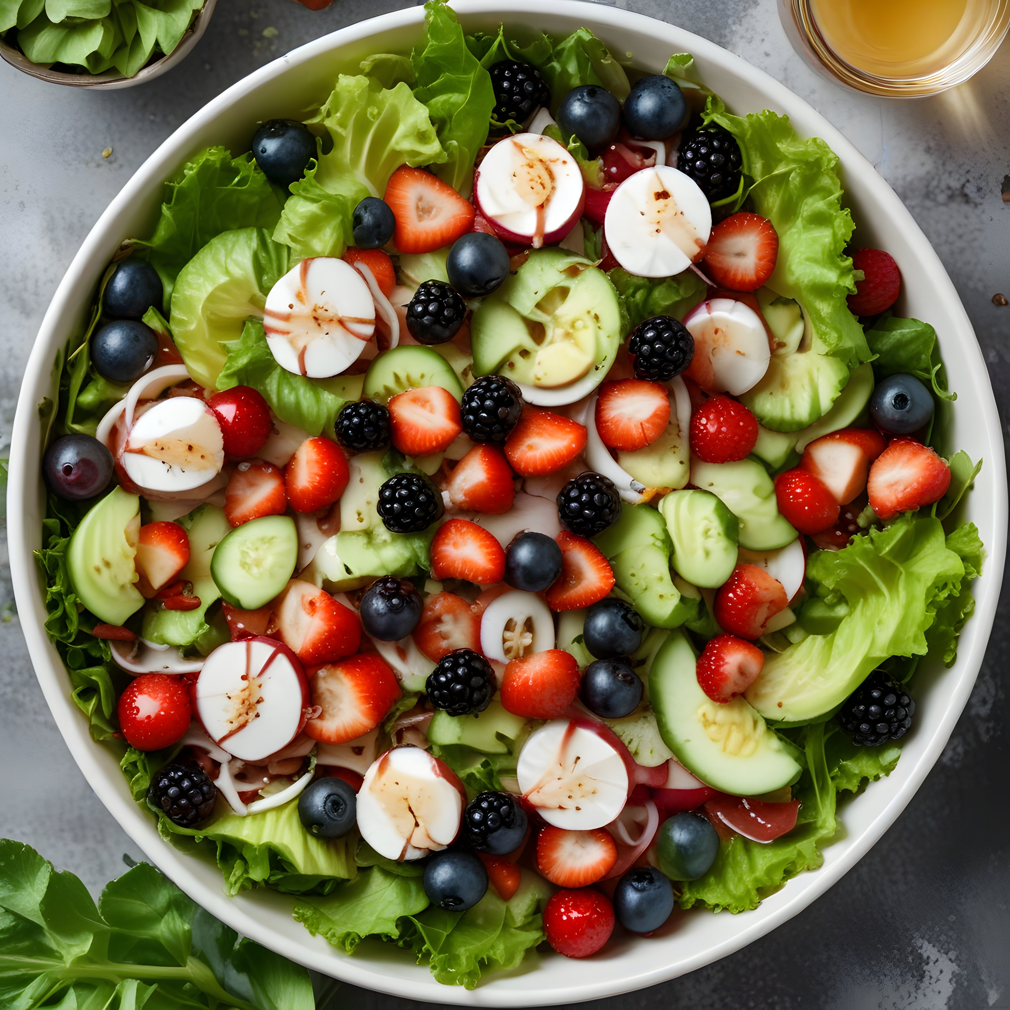 Taptaze Bahçe Salatası: Yaz Mevsiminin Renkli ve Sağlıklı Lezzeti