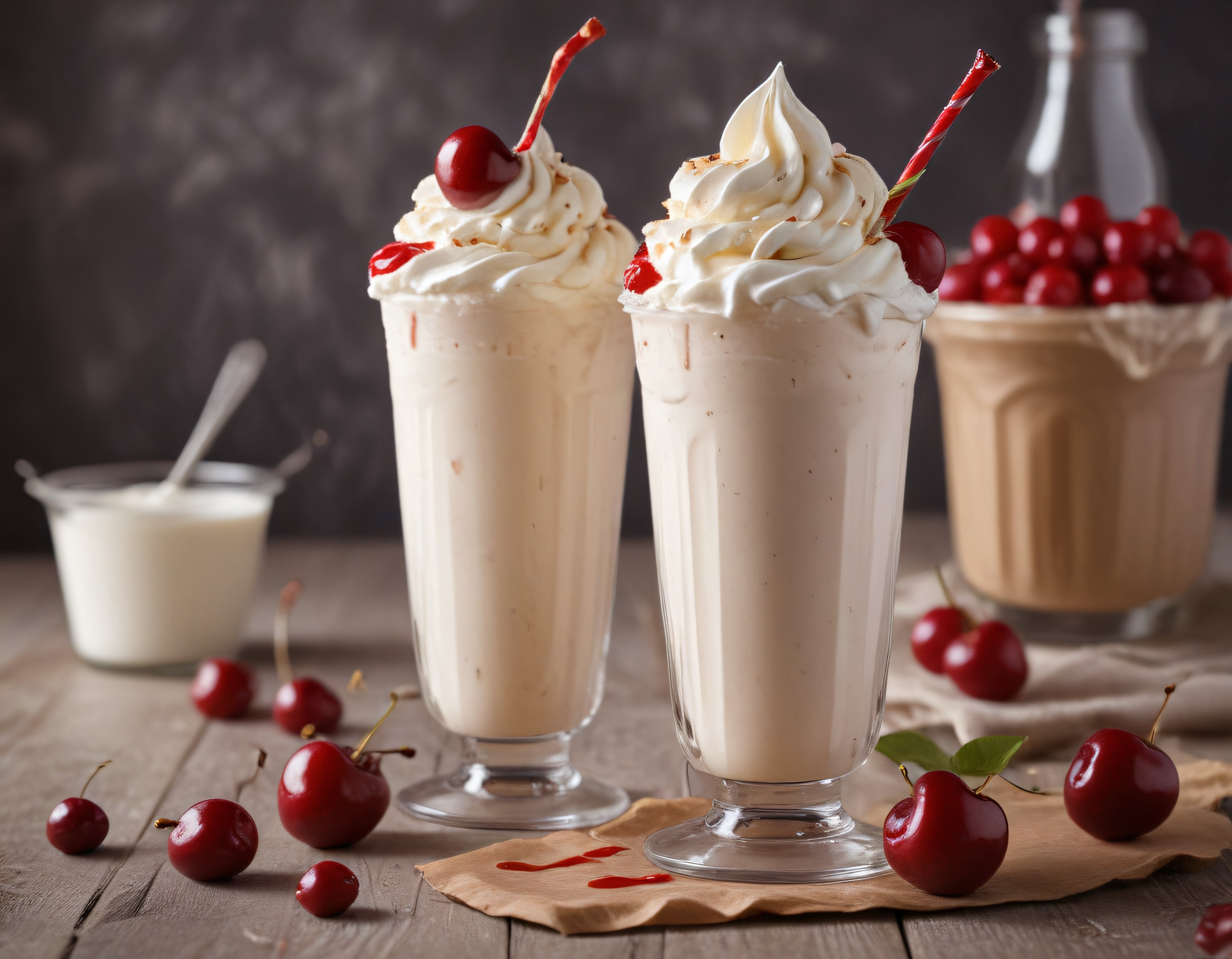Taptaze Kirazlı Milkshake: Kremalı ve Meyveli Serinletici Tatlı İçecek