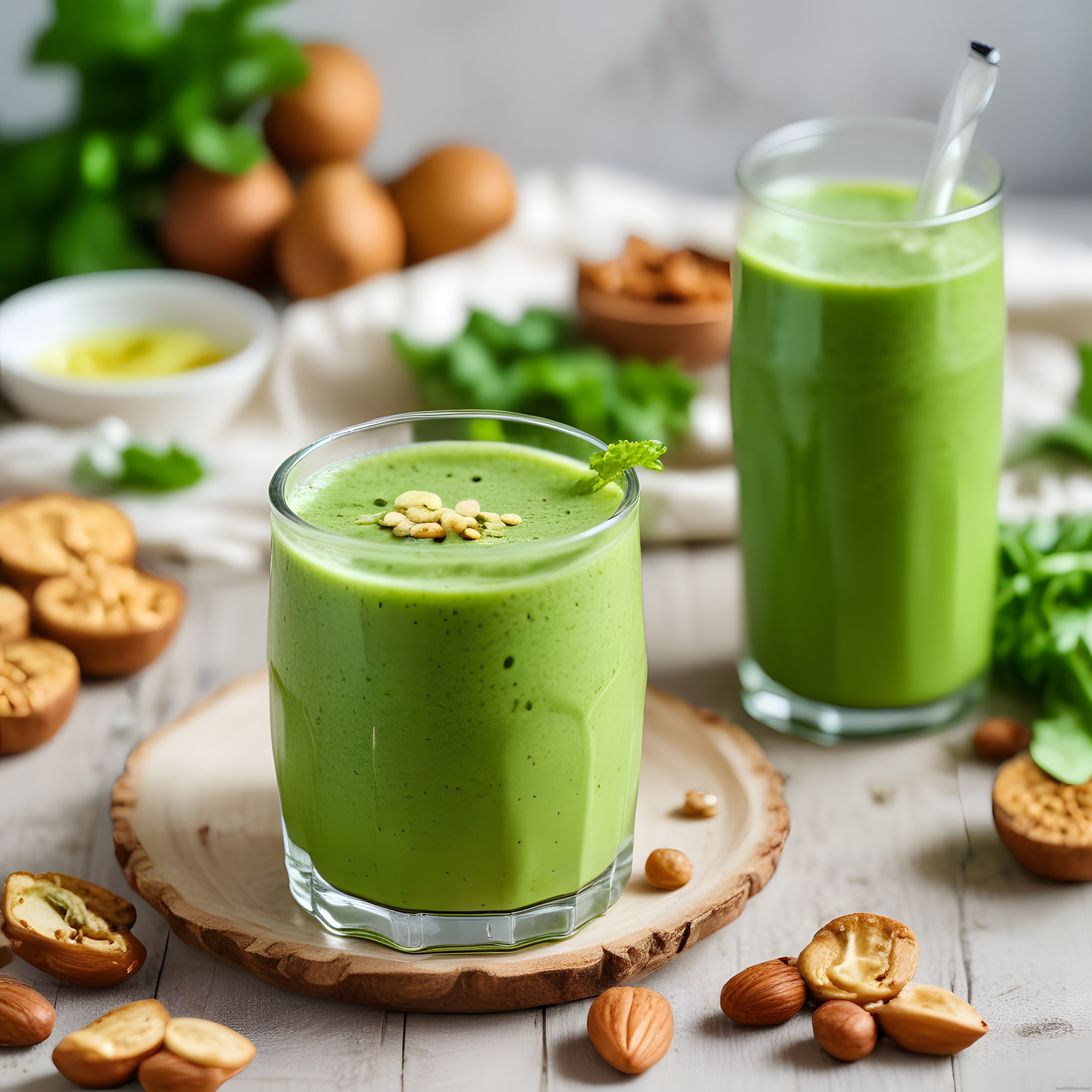 Taptaze Yeşil Smoothie: Avokadolu Ispanaklı Kahvaltılık Detoks İçeceği