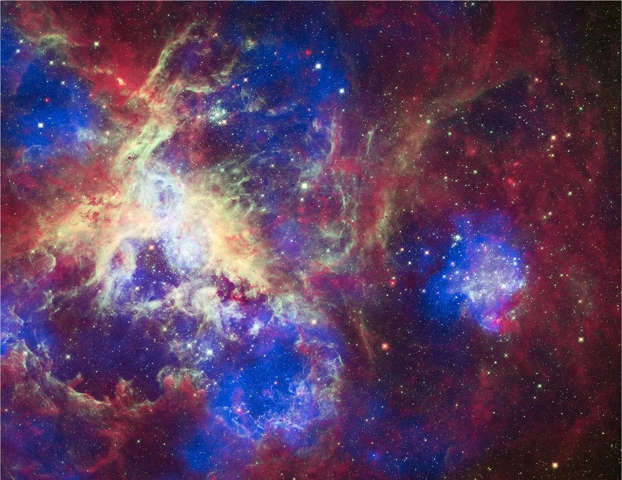Tarantul Nebulası kozmik bulutsu fotoğrafı