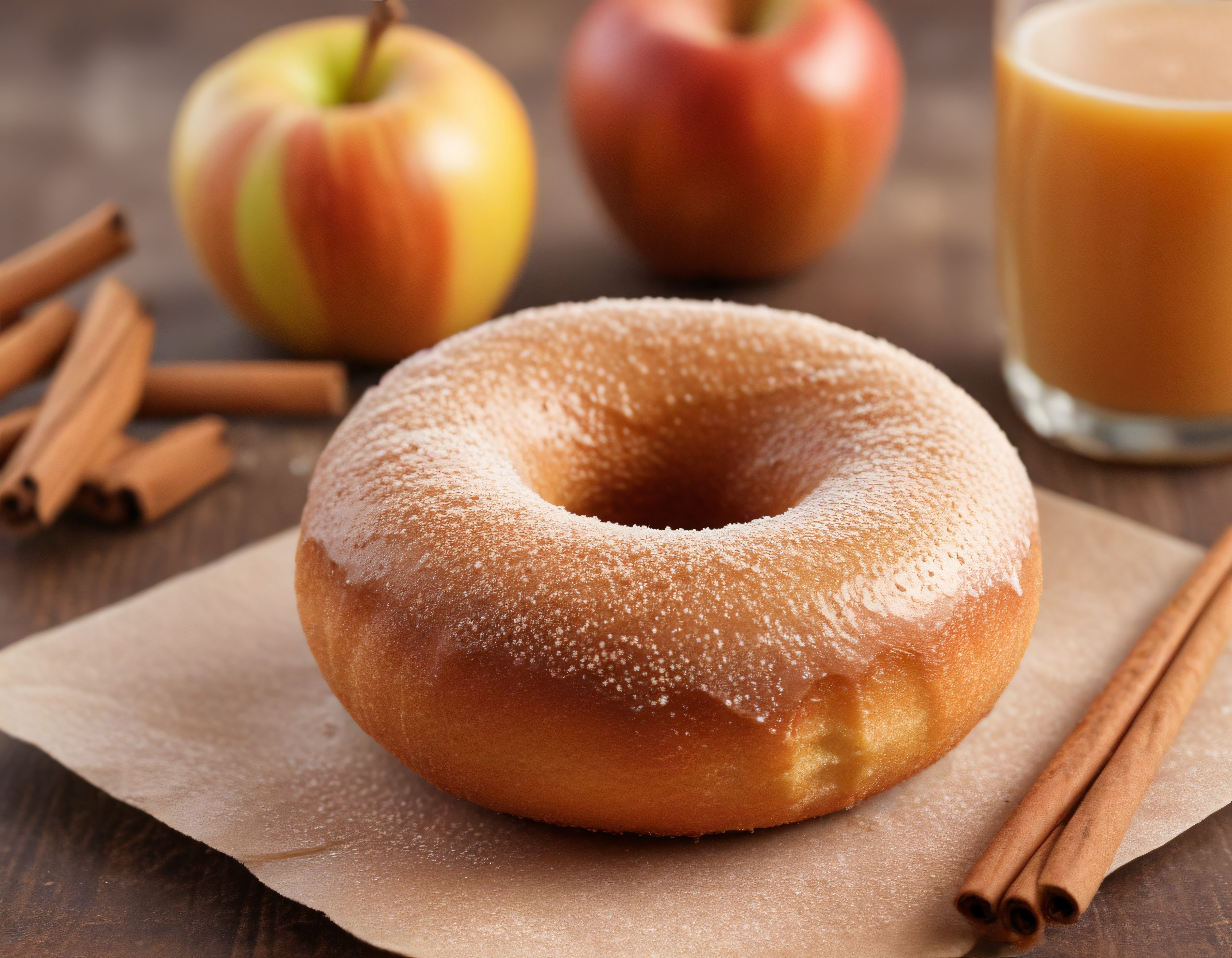 Tarçınlı Elma Aromalı Ponçik Donut ve Sıcak İçecek ile Sonbahar Lezzeti