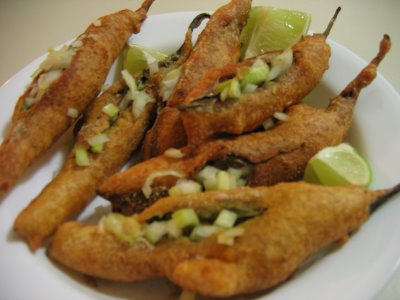 Patatesli Biber Kızartması (Mirchi Bada)