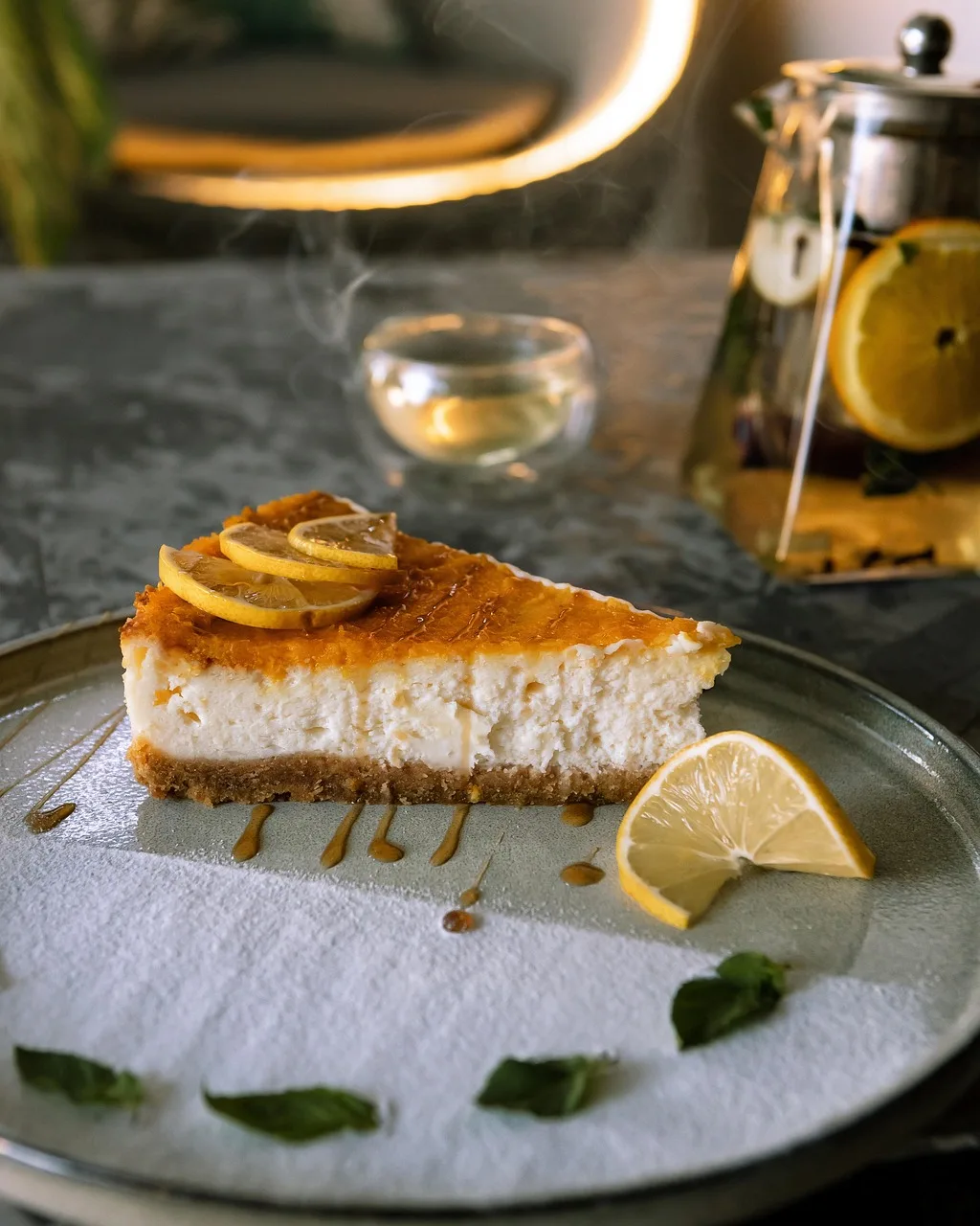 Tatlı kek fotoğrafı - kafe ortamı