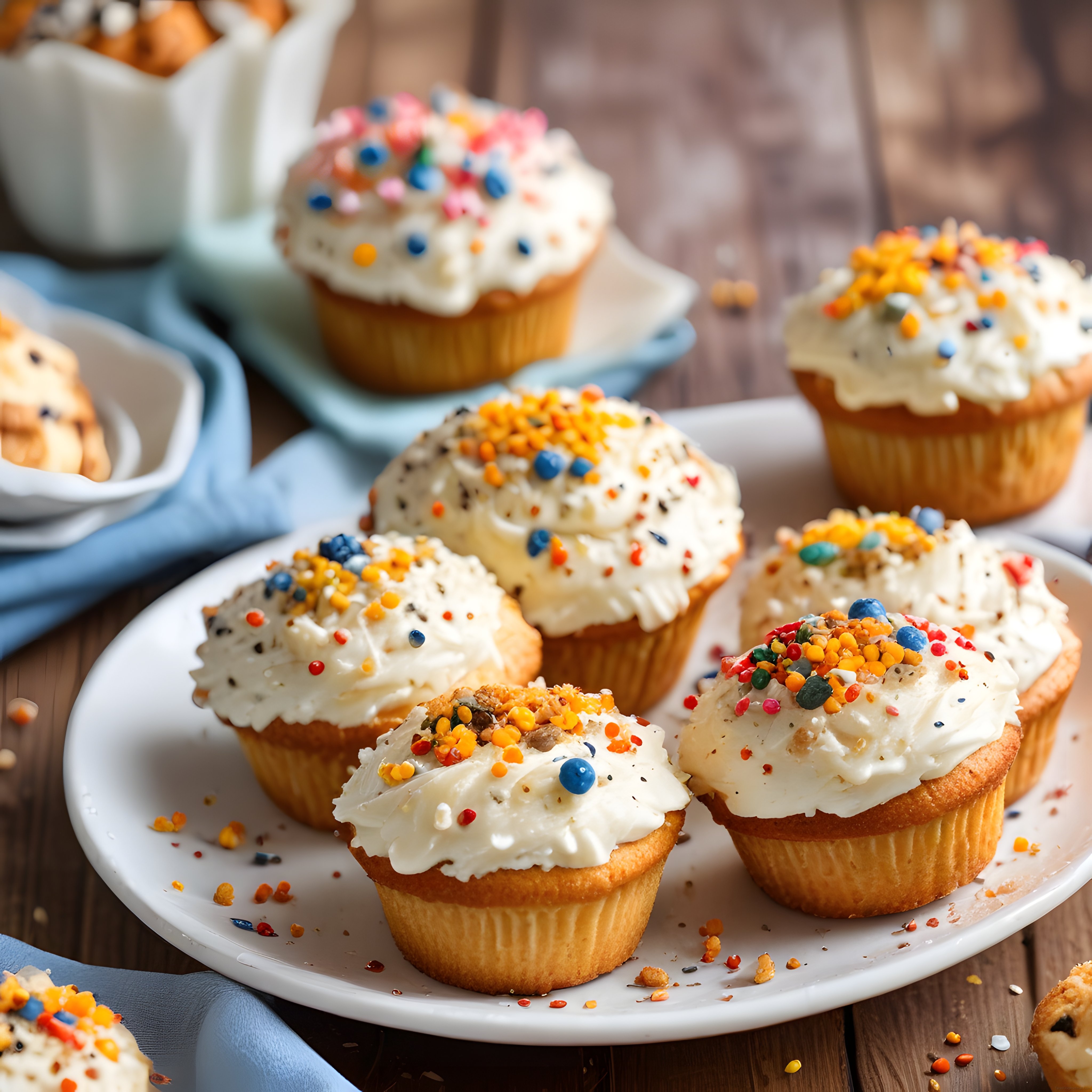 Tatlı Krizinin En Lezzetli Çözümü: Ev Yapımı Cupcake ve Renkli Süslemeler