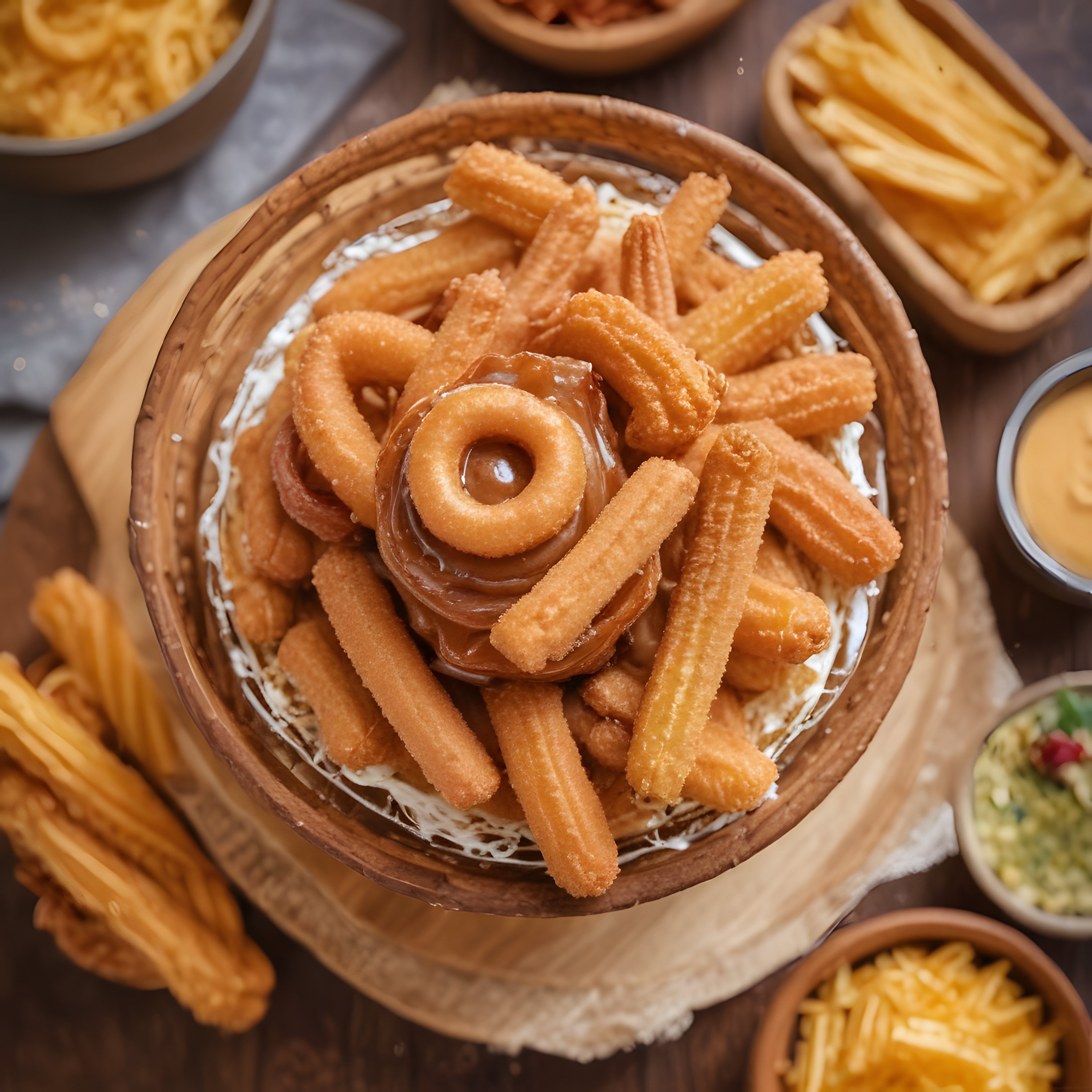 Tatlı krizlerinin başrolü: tabağında churros, çikolata sosu ve çıtır atıştırmalıklar