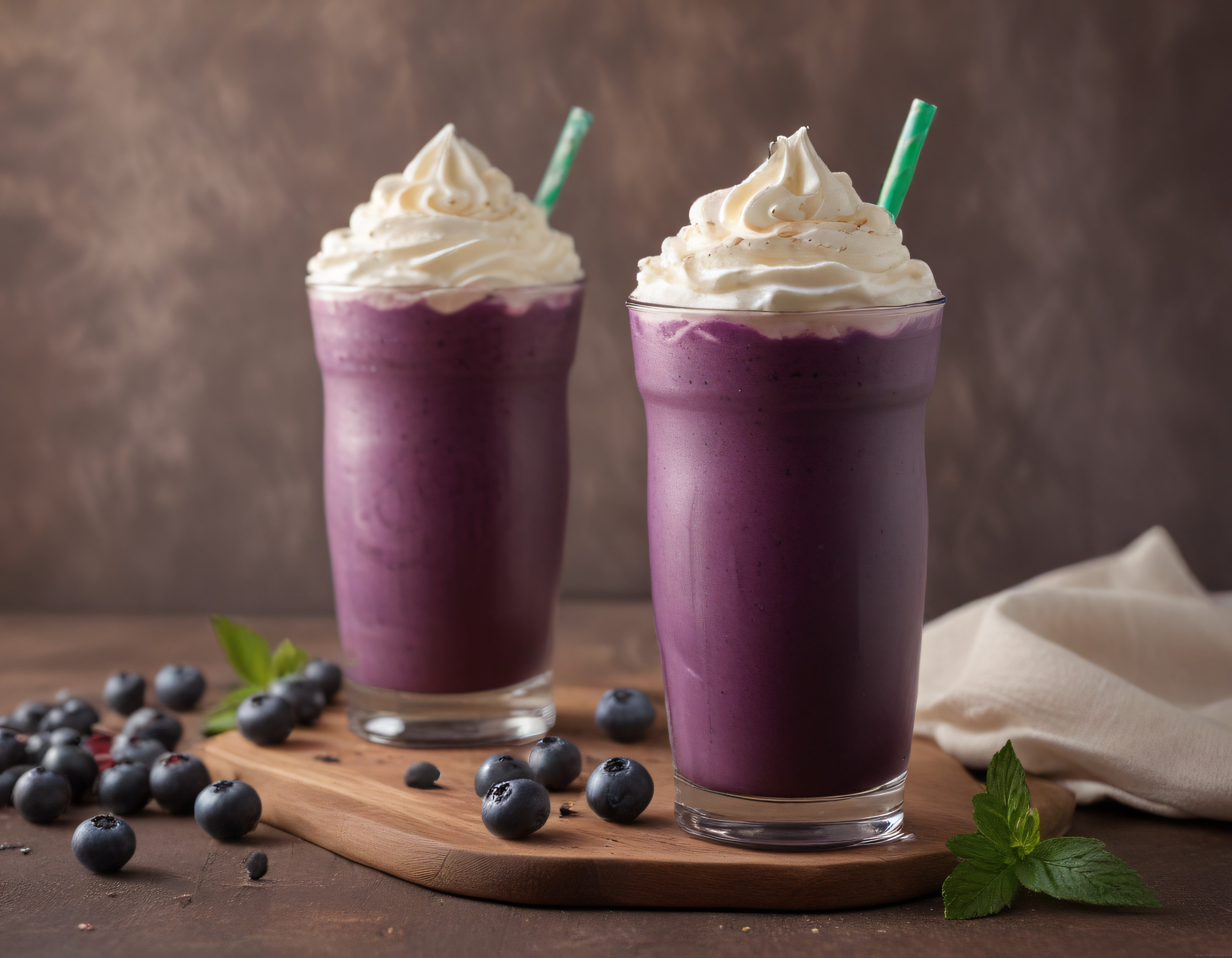 Tatlı Mor Yaban Mersini Smoothie ile Serinletici ve Sağlıklı İçecek Deneyimi