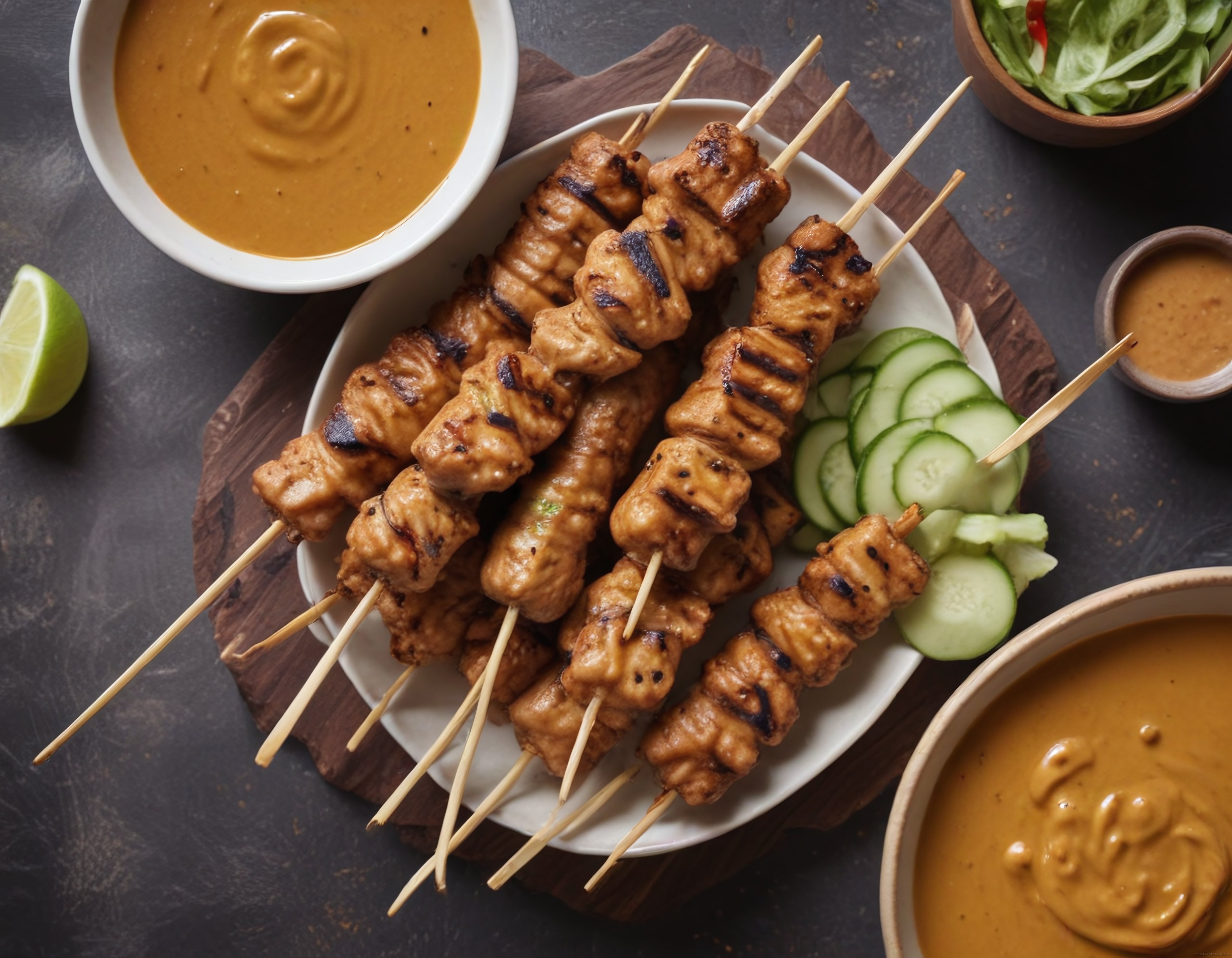 Tavuk Satay Şişleri ve Fıstık Ezmeli Sos ile Asya Mutfağından Egzotik Lezzet