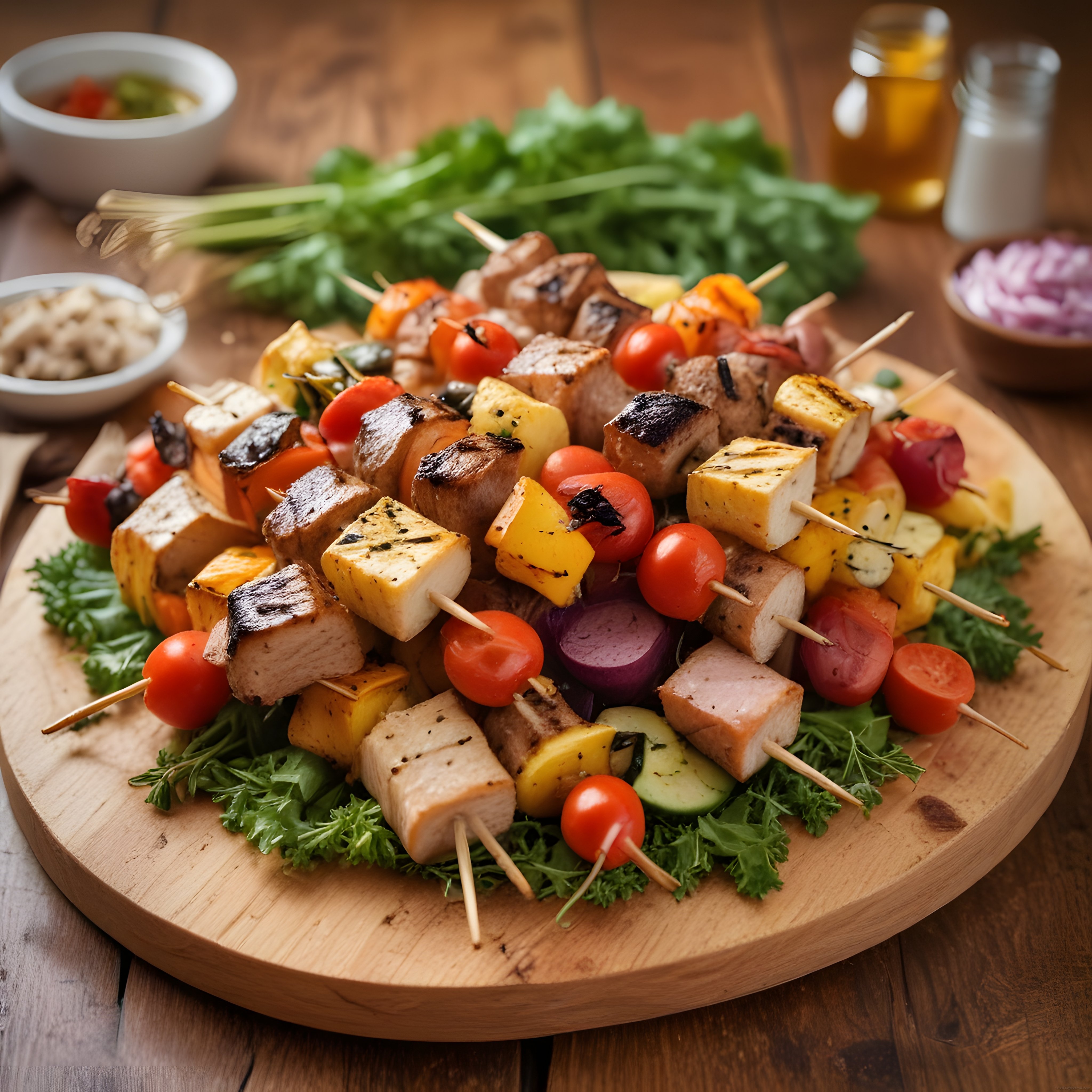 Tavuk Şiş Kebap Tarifi: Izgarada Sebzeli ve Ananaslı Nefis Sunum