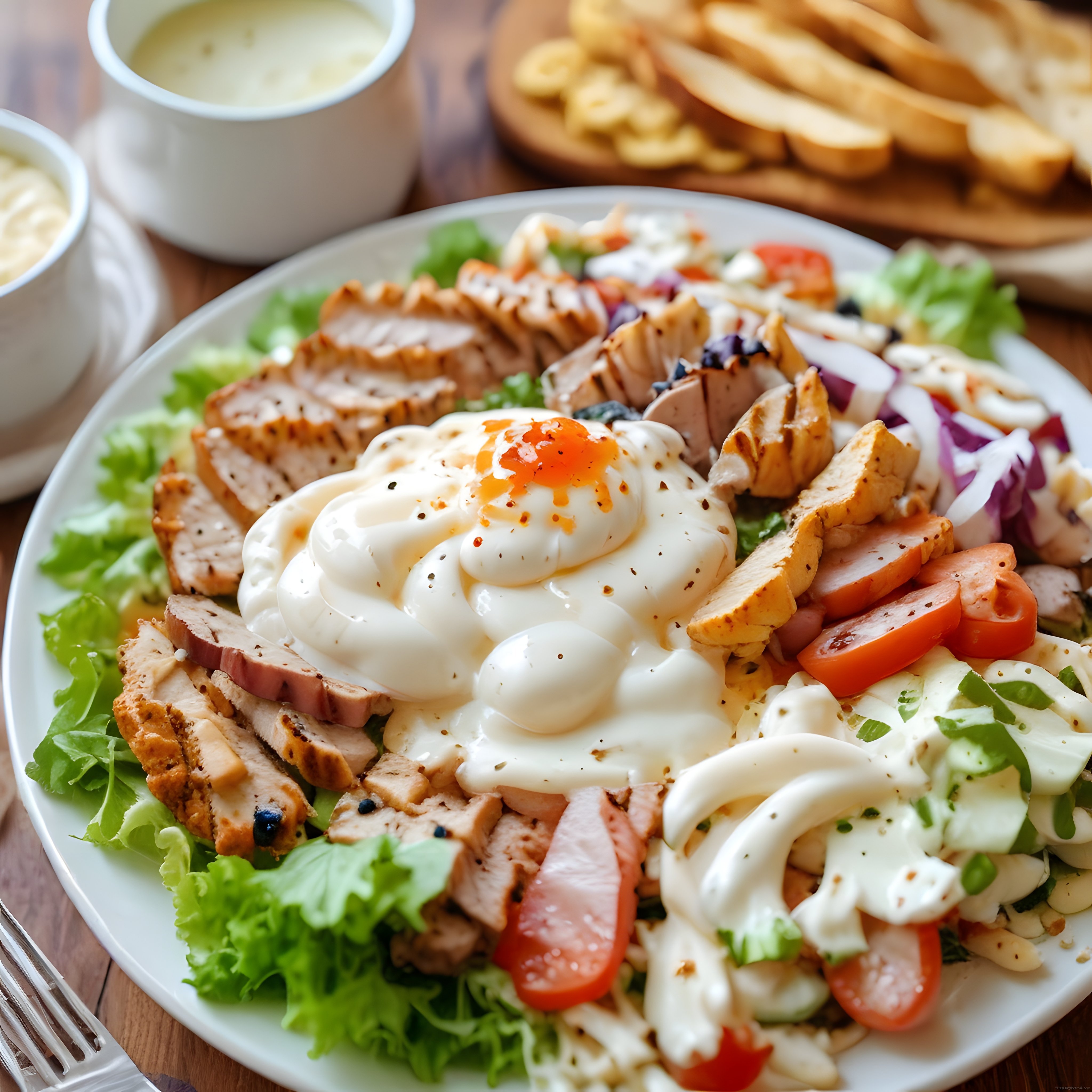 Tavuklu Haşlanmış Yumurtalı Salata Kasesi: Besleyici ve Doyurucu Tarif