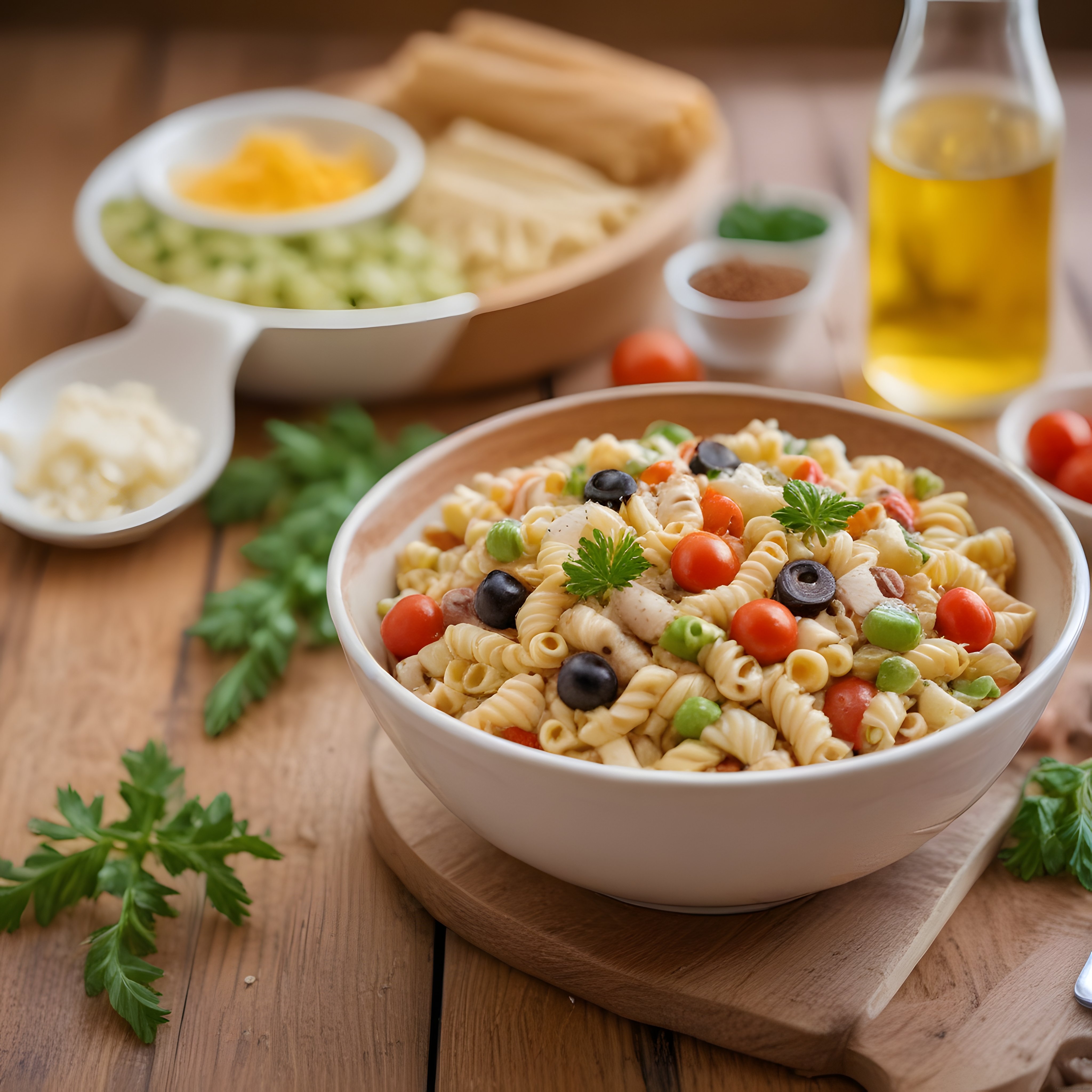 Tavuklu Sebzeli Fusilli Salatası: Besleyici ve Pratik Akşam Yemeği