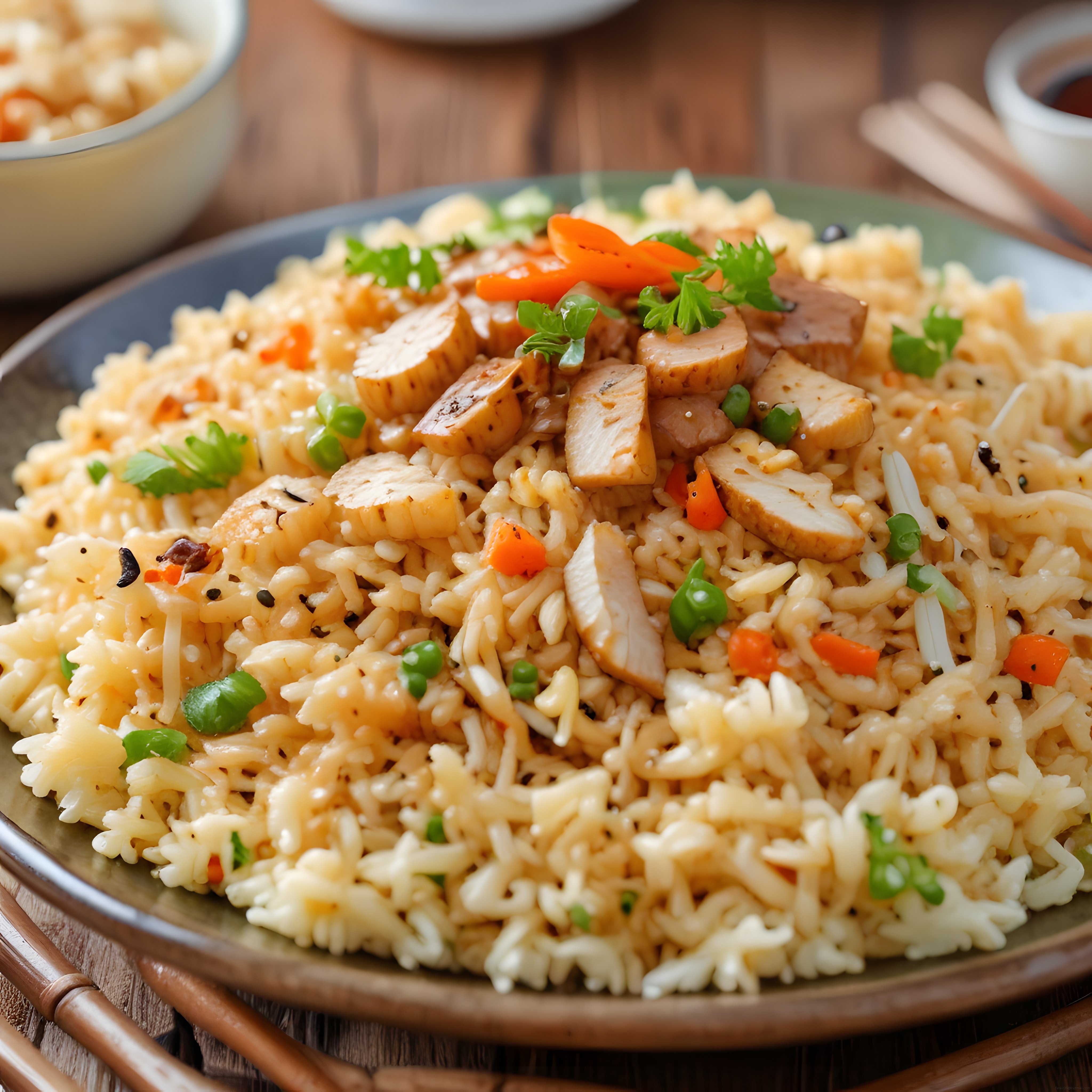 Tavuklu Sebzeli Kızarmış Pirinç: Asya Mutfağından Lezzetli Ana Yemek