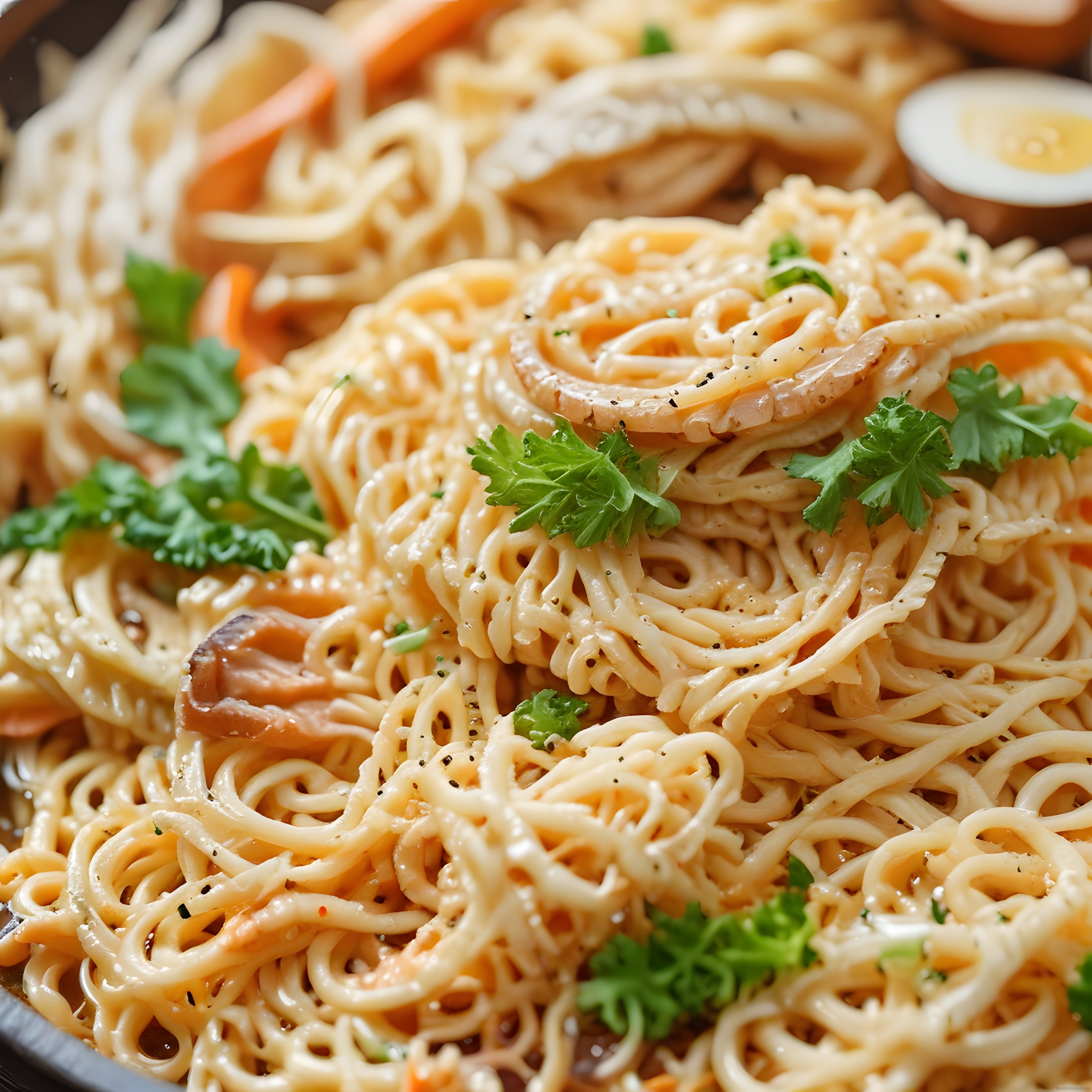 Tavuklu Sebzeli Noodle Makarna: Lezzetli Asya Usulü Sote Erişte Tabağı