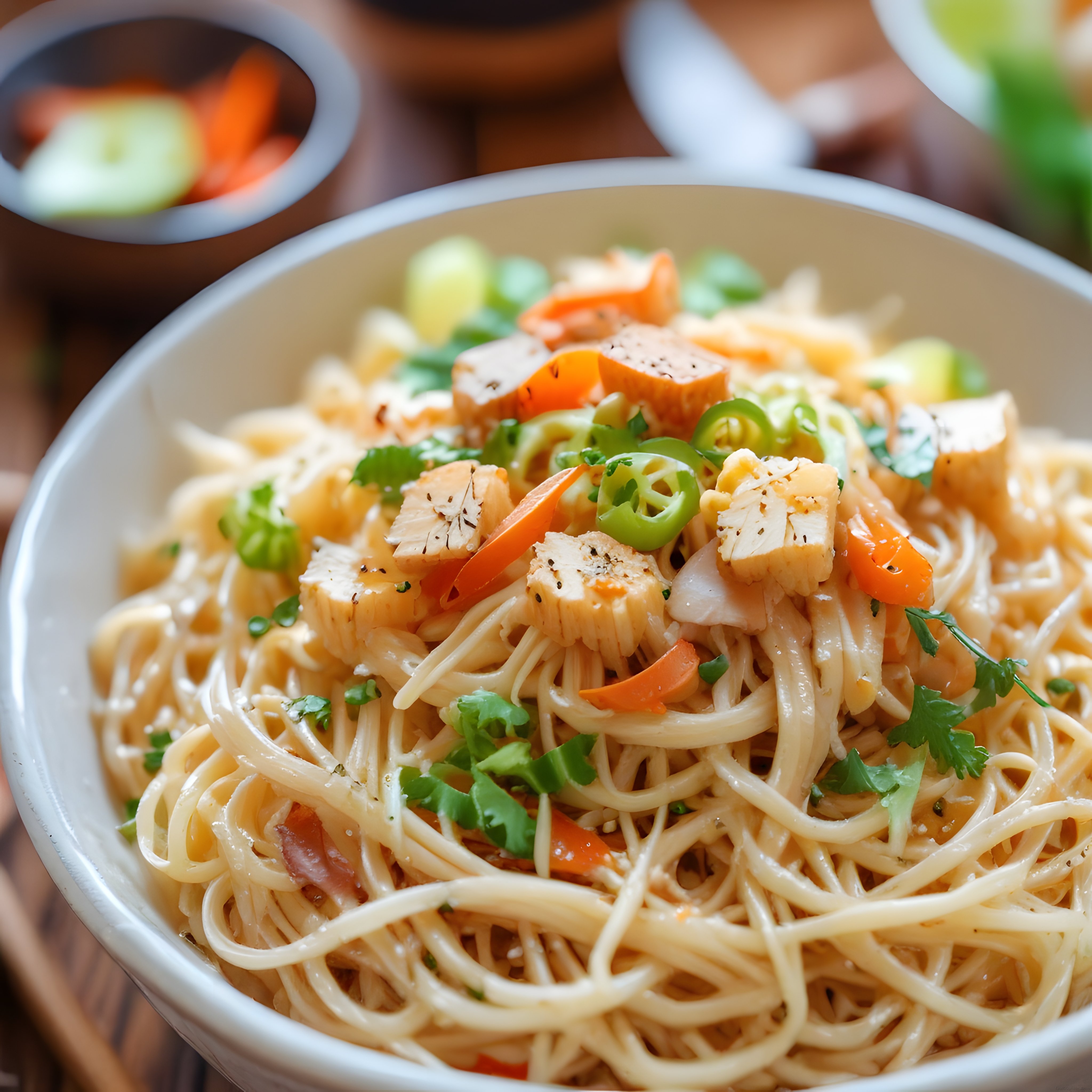 tavuklu sebzeli noodle tarifi pratik ve besleyici akşam yemeği fikri
