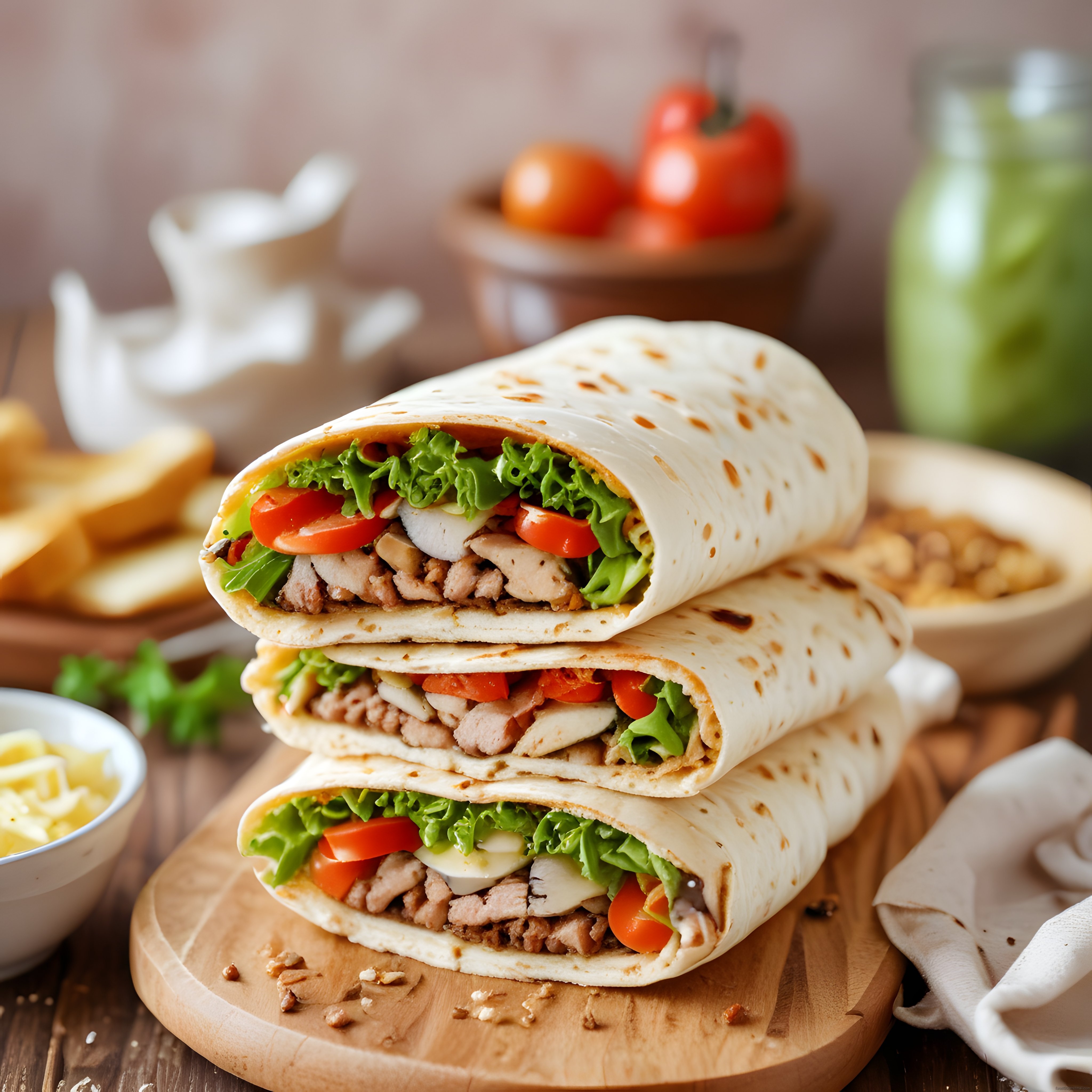Tavuklu sebzeli tortilla wrap tarifi: Ev yapımı pratik ve sağlıklı öğün seçeneği Tavuklu sebzeli tortilla wrap tarifi: Ev yapımı pratik ve sağlıklı öğün seçeneği