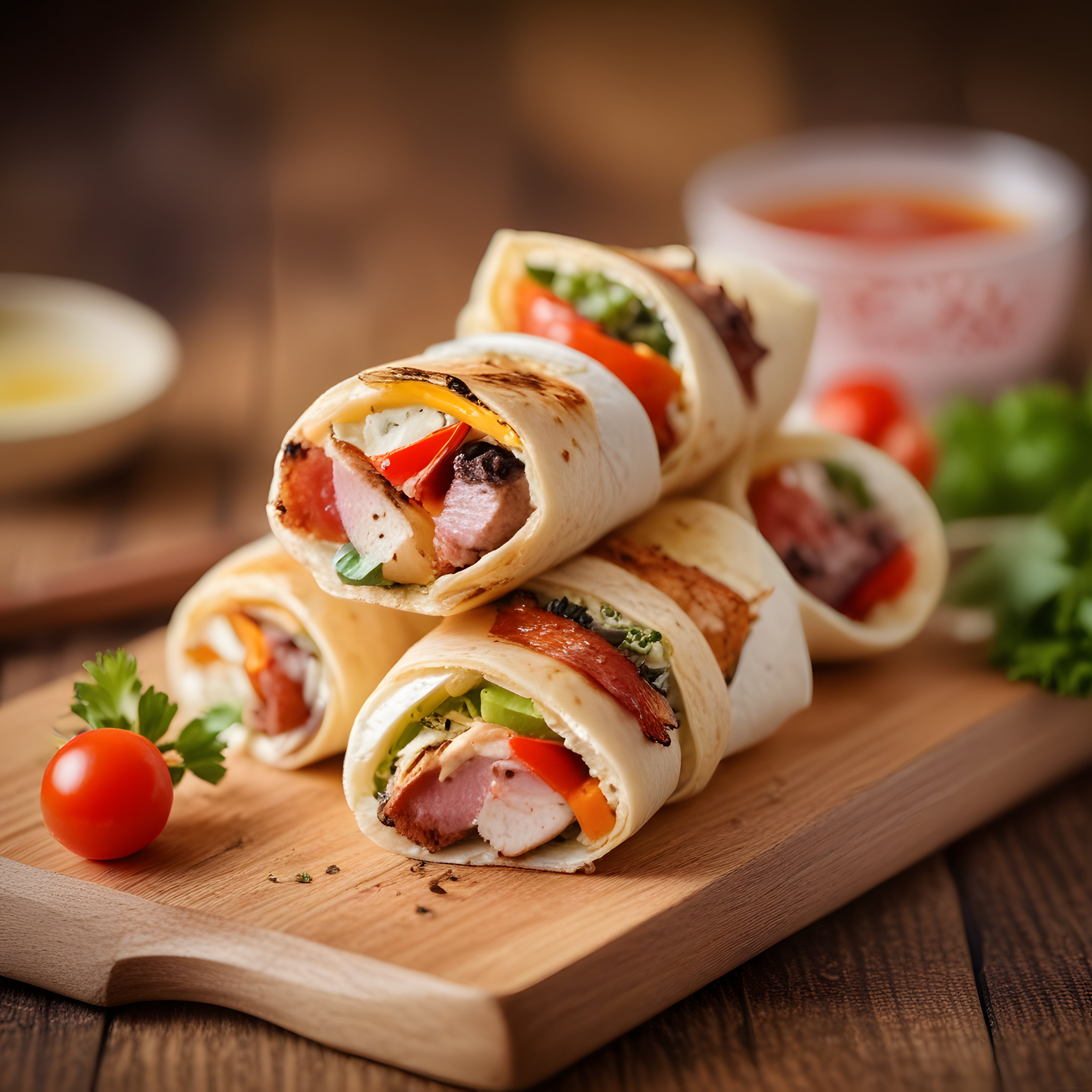 Tavuklu ve Sebzeli Tortilla Dürüm: Lokanta Usulü Sunum ile Mükemmel Öğün Fikri