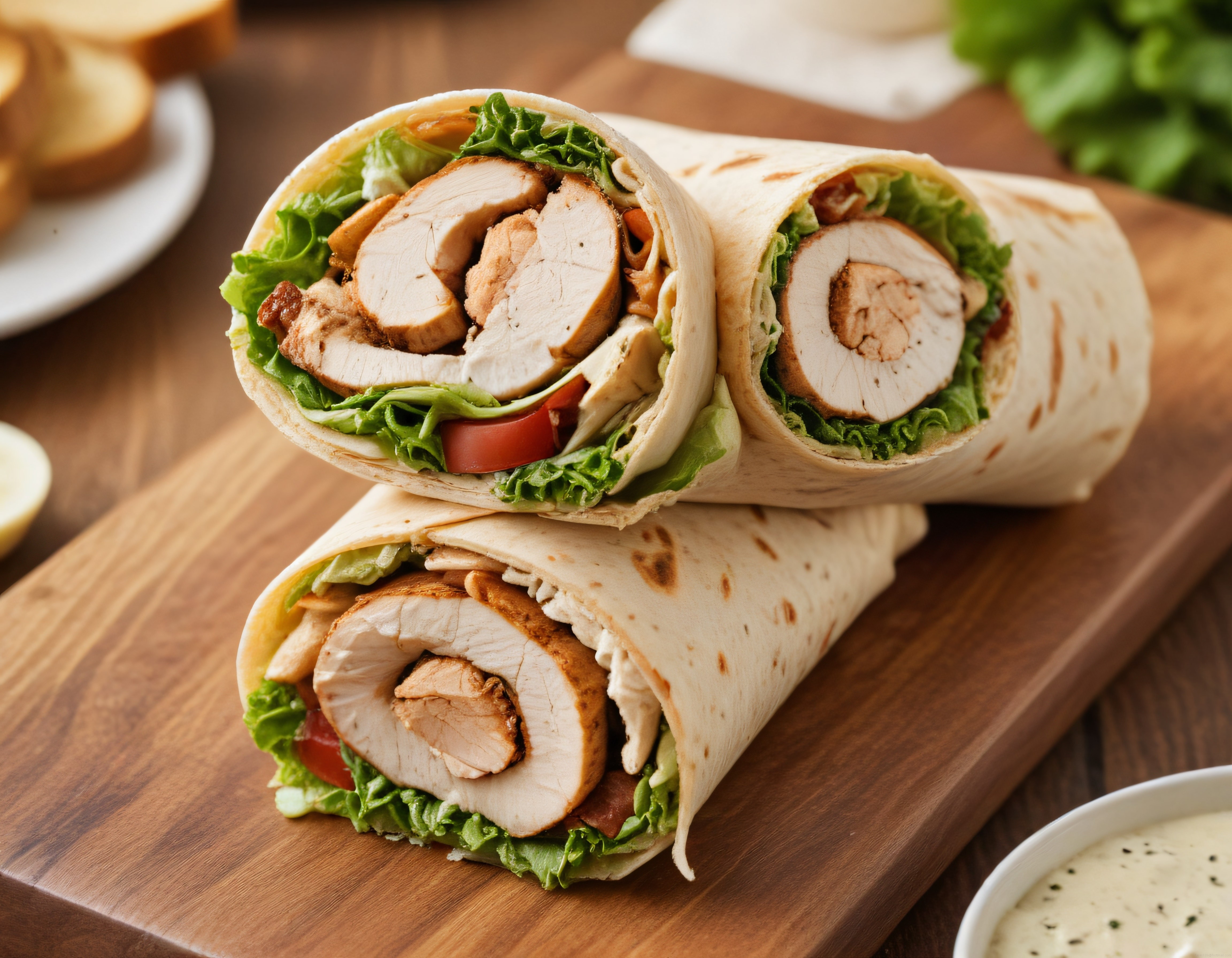 Tavuklu Wrap Tarifi: Izgara Tavuk ve Taze Sebzelerle Ev Yapımı Dürüm