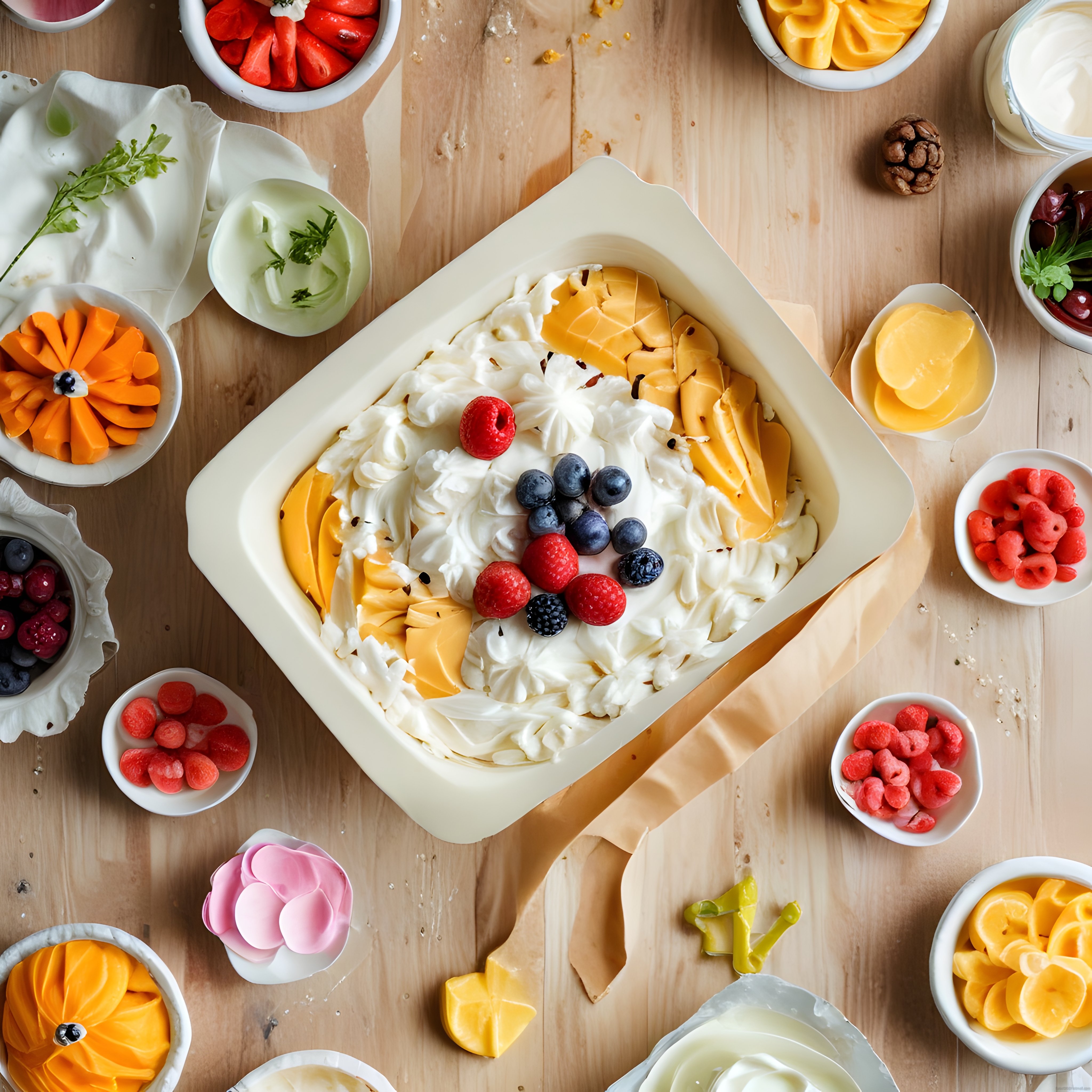 Taze Ahududu ve Mango Dilimleriyle Hazırlanan Sağlıklı Kahvaltı Kasesi