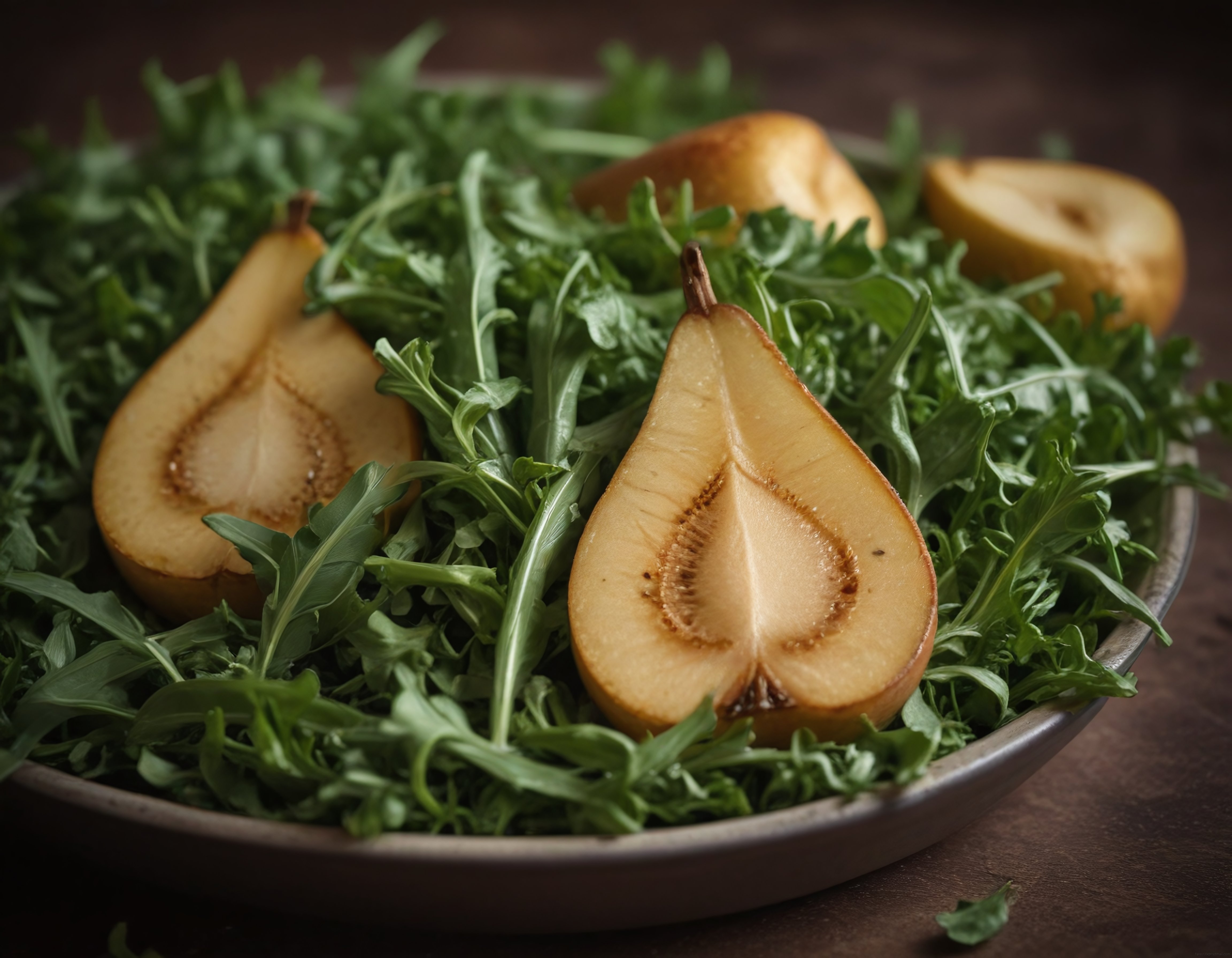 Taze Armut ve Roka Yapraklarıyla Vitamin Deposu Sağlıklı Salata