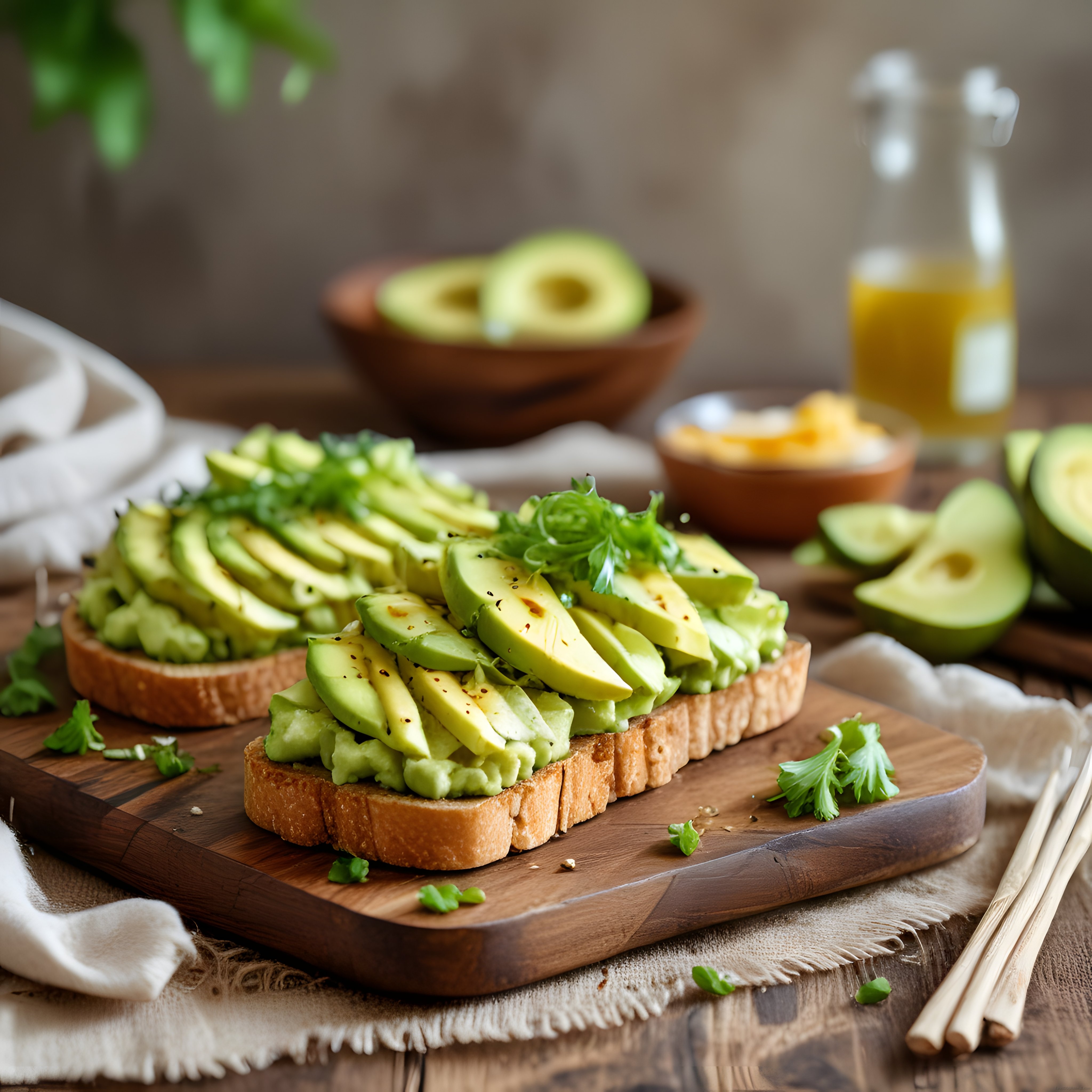 Taze Avokado Dilimleriyle Süslenmiş Nefis Tost Tarifi ve Sunum Önerisi