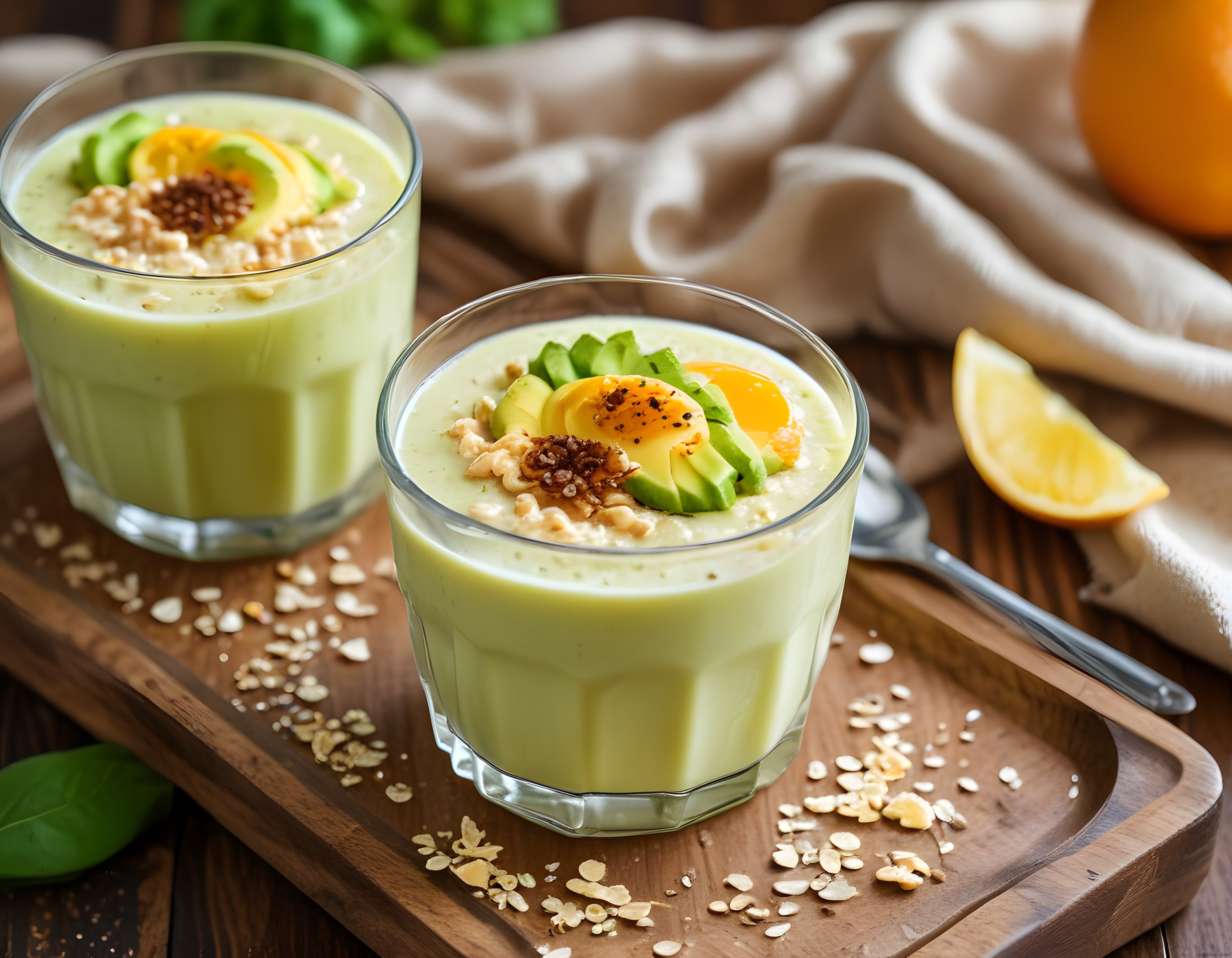 Taze Avokado ve Portakallı Sağlıklı Smoothie Tarifi ile Enerjik Kahvaltı