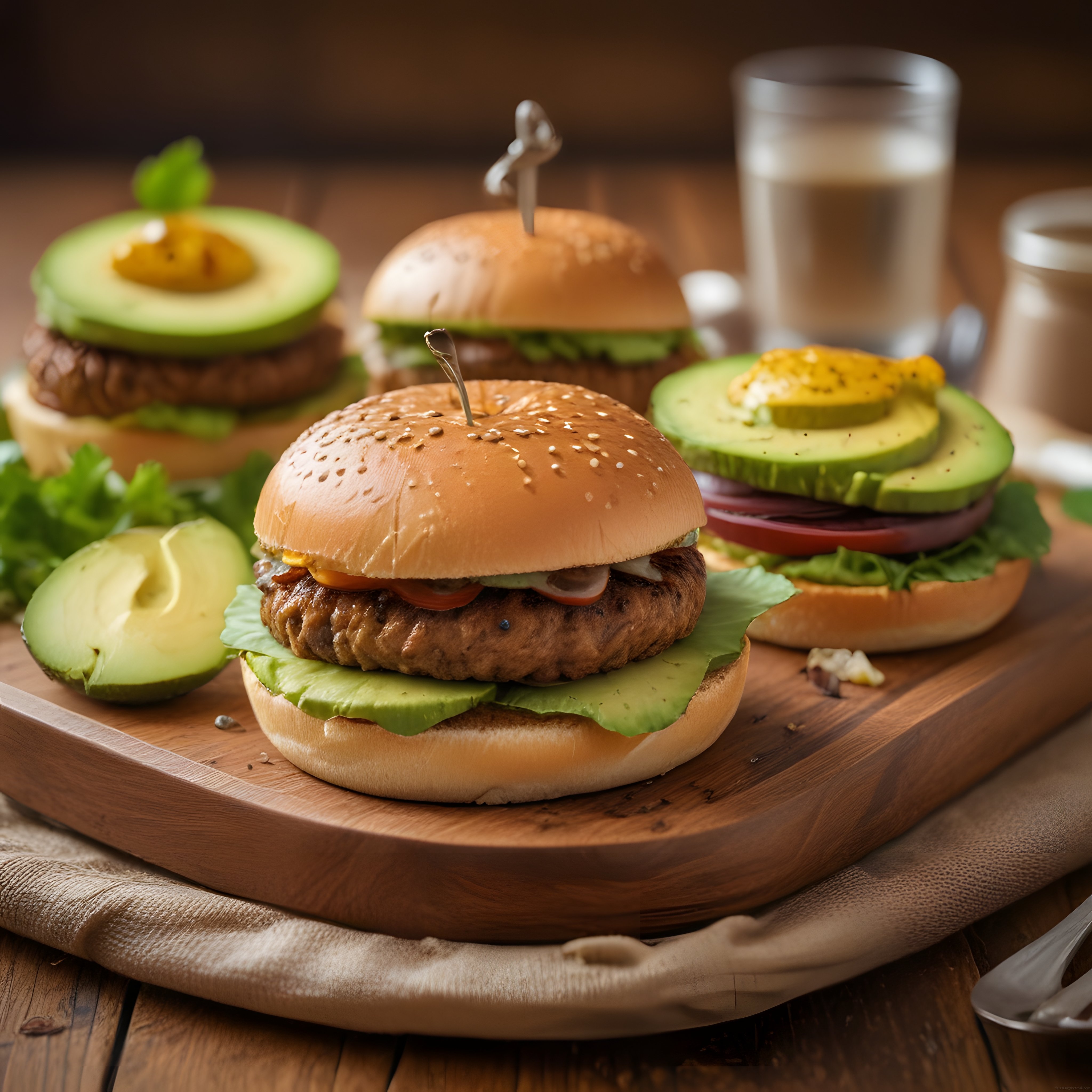Taze Avokadolu Gourmet Burger Tarifi: Evde Restoran Lezzetinde Hamburger