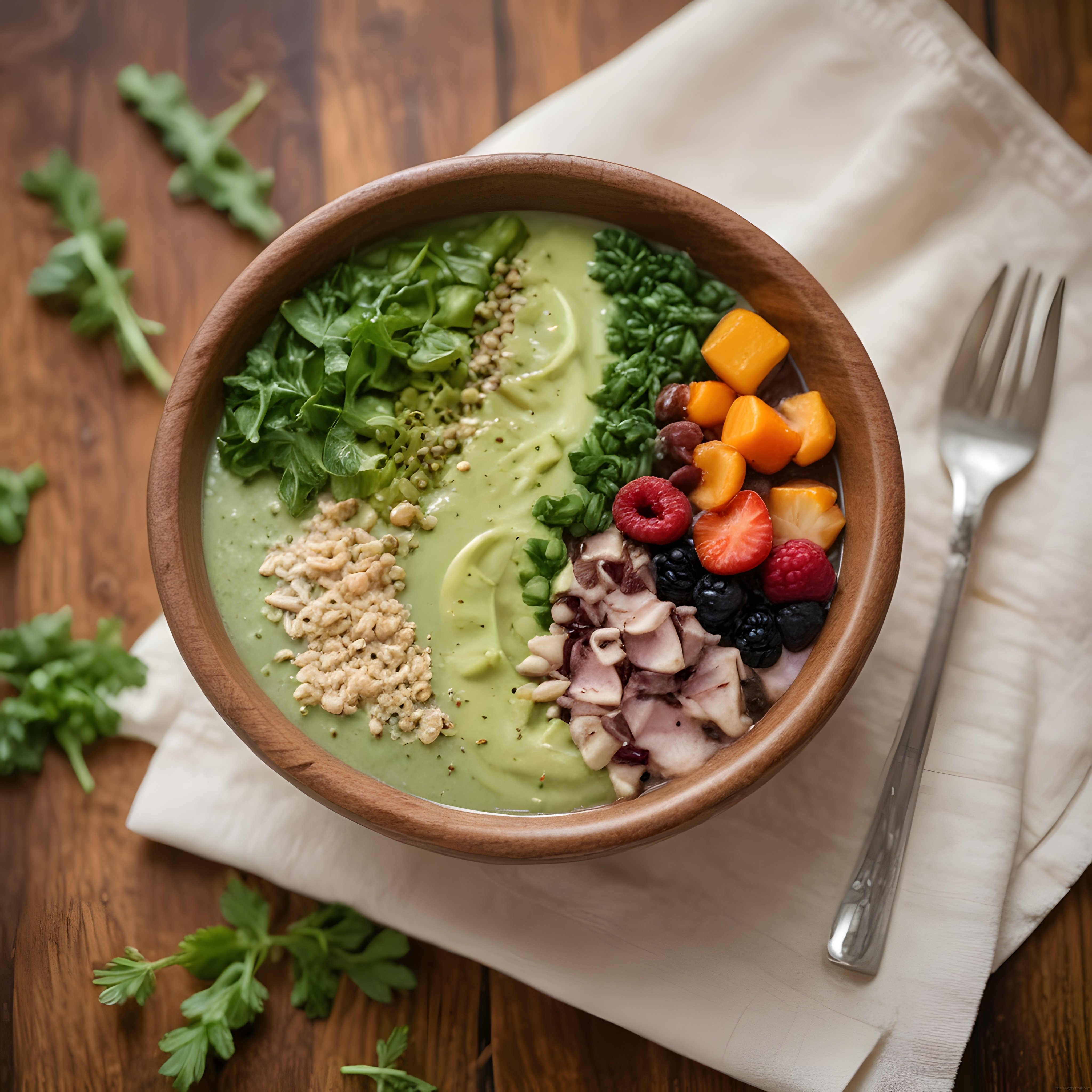 Taze Avokadolu ve Orman Meyveli Sağlıklı Smoothie Bowl Tarifi