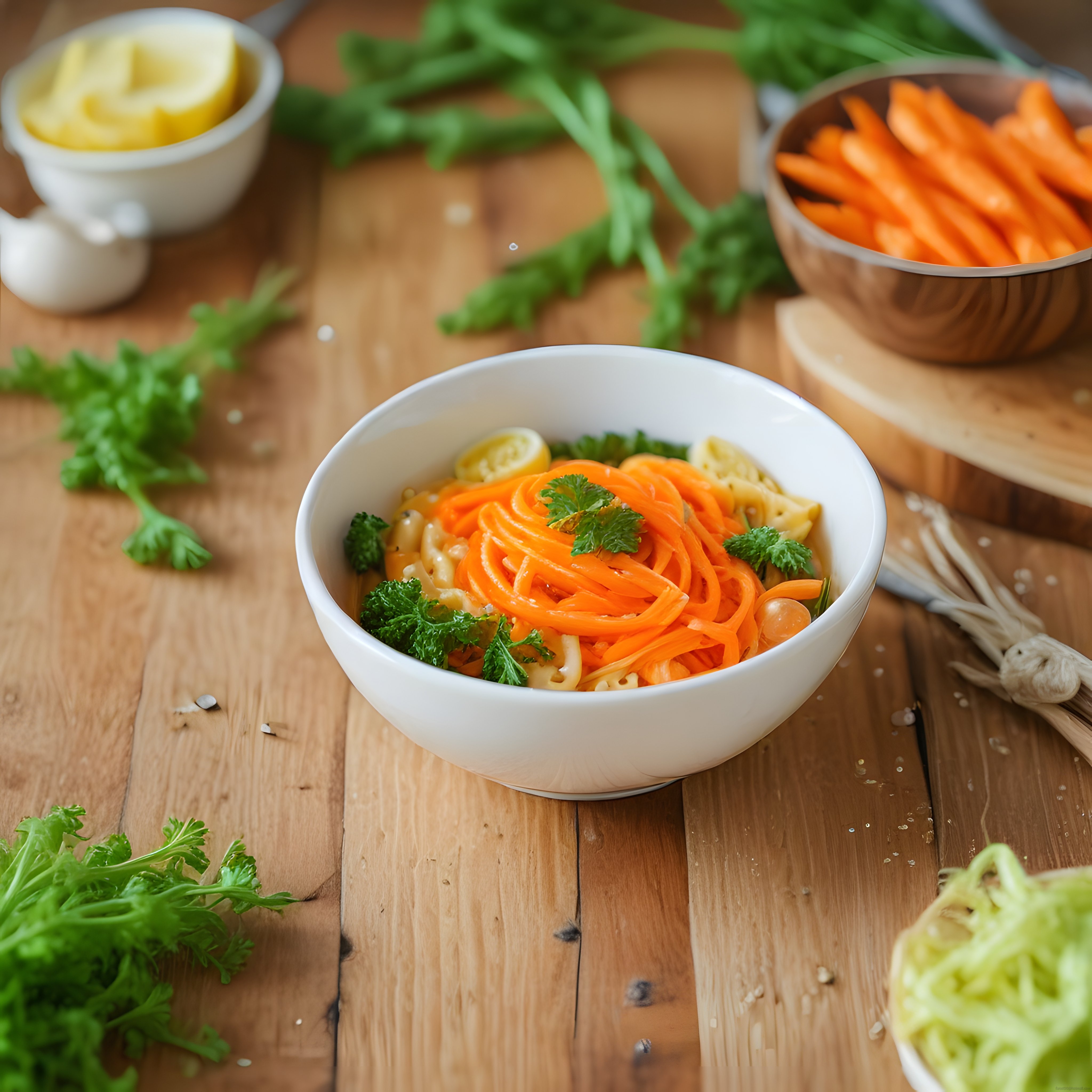 Taze Baharatlı Noodle Kasesi: Sağlıklı Sebzeli ve Limonlu Tarif