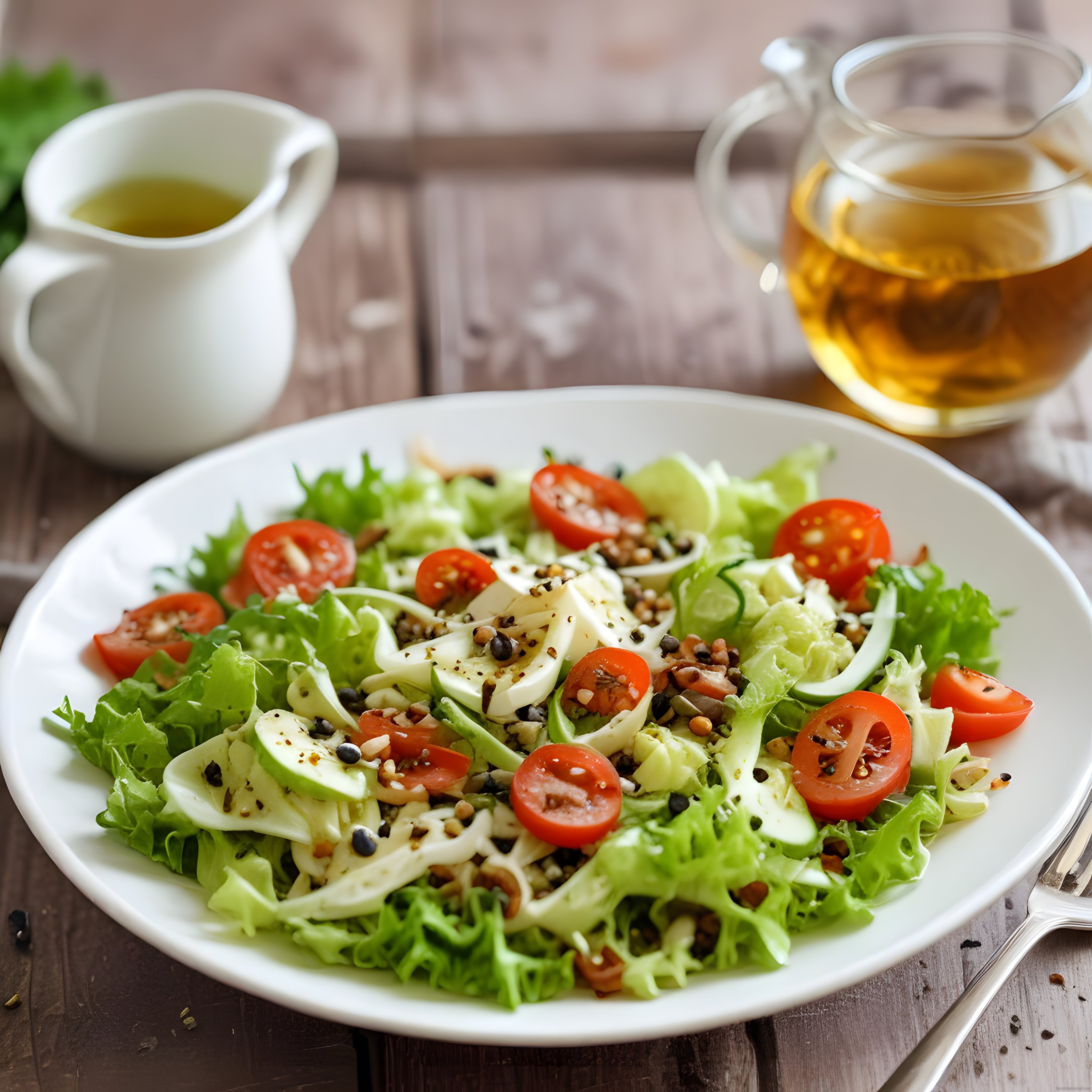 Taze Bahçe Salatası: Domates, Avokado ve Tohumlarla Sağlıklı Tarif