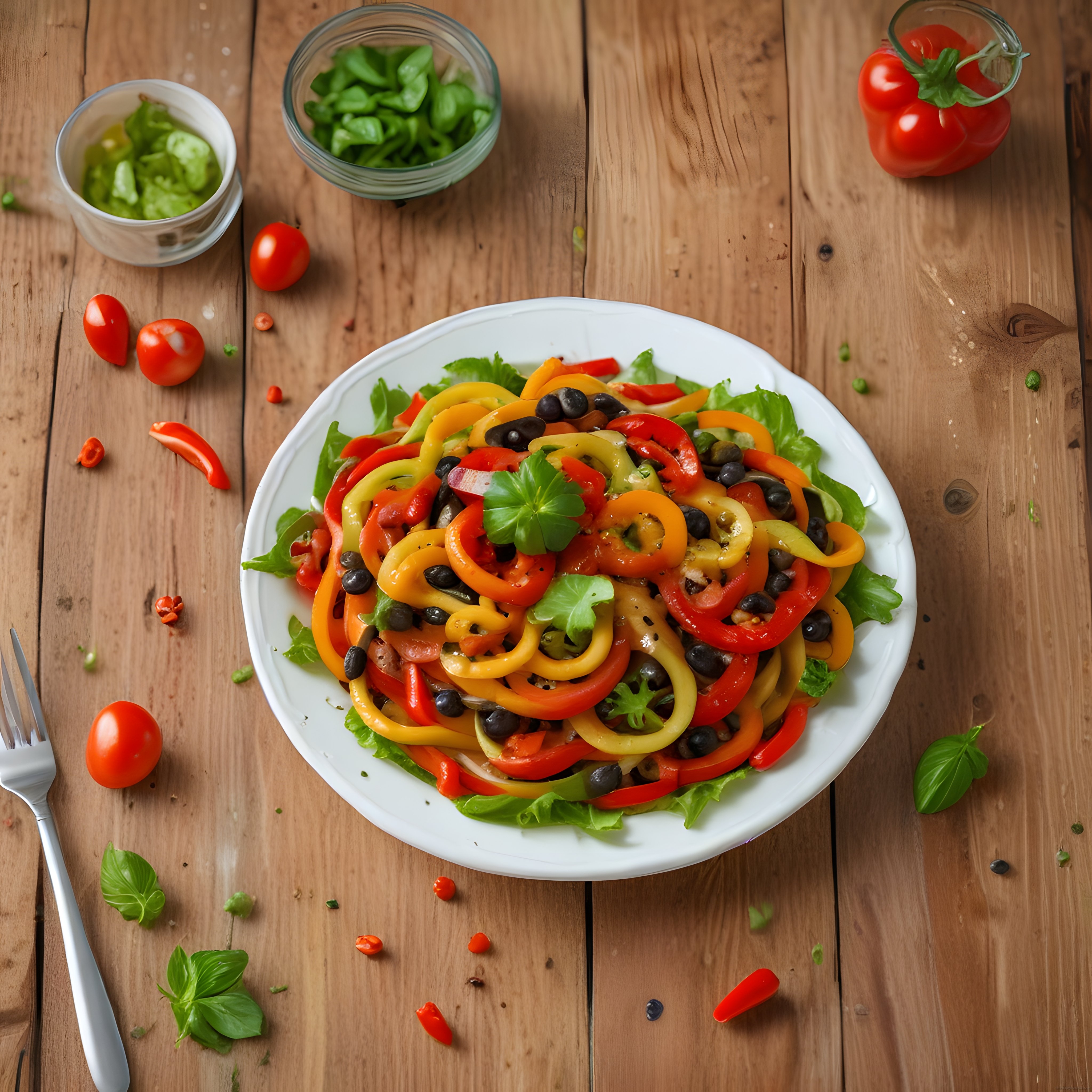 Taze Biber ve Domates Salatası: Sağlıklı ve Renkli Bir Yaz Tarifi