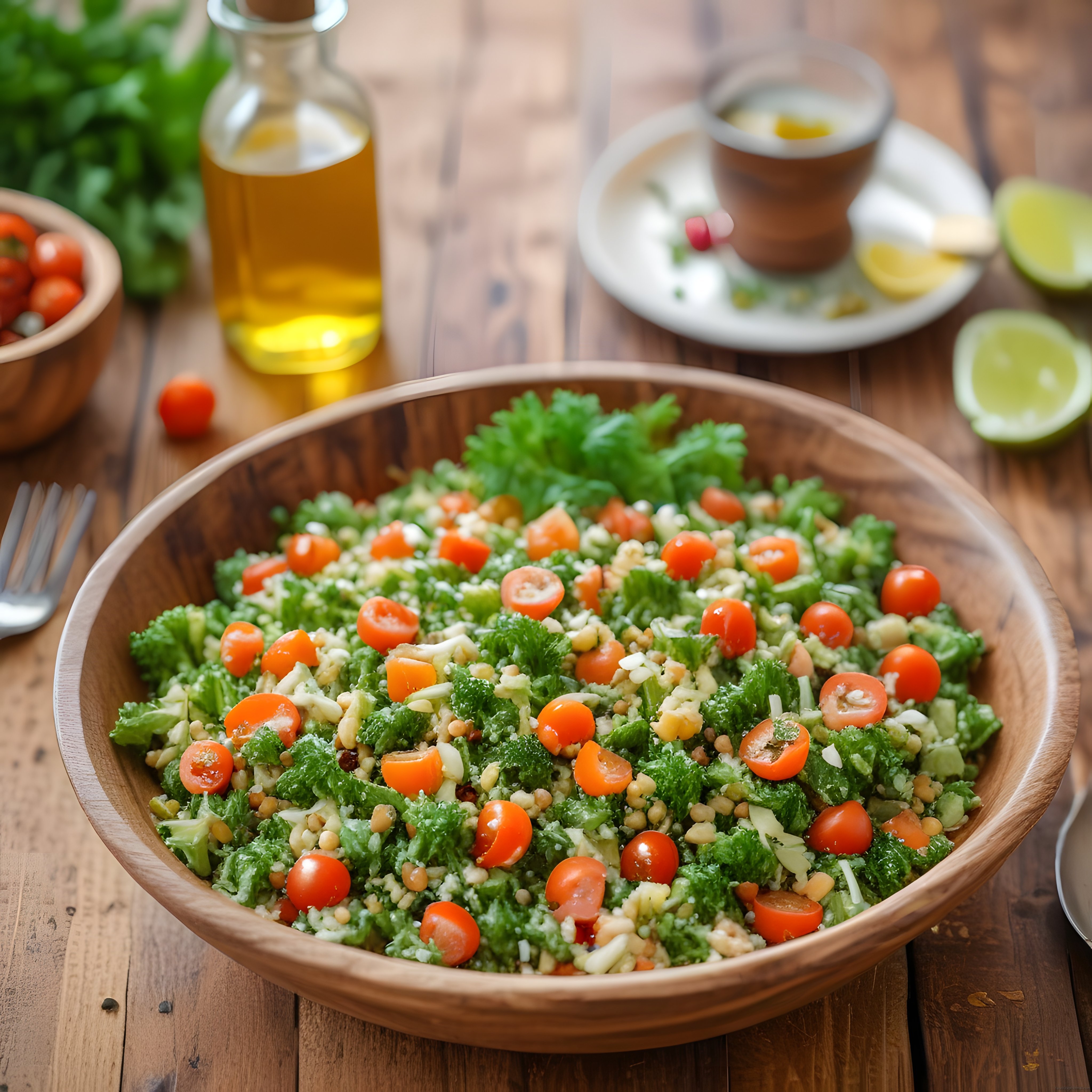 Taze Brokoli ve Kinoa Salatası: Baharatlı Limon Soslu Sağlıklı Kap Kase Tarifi