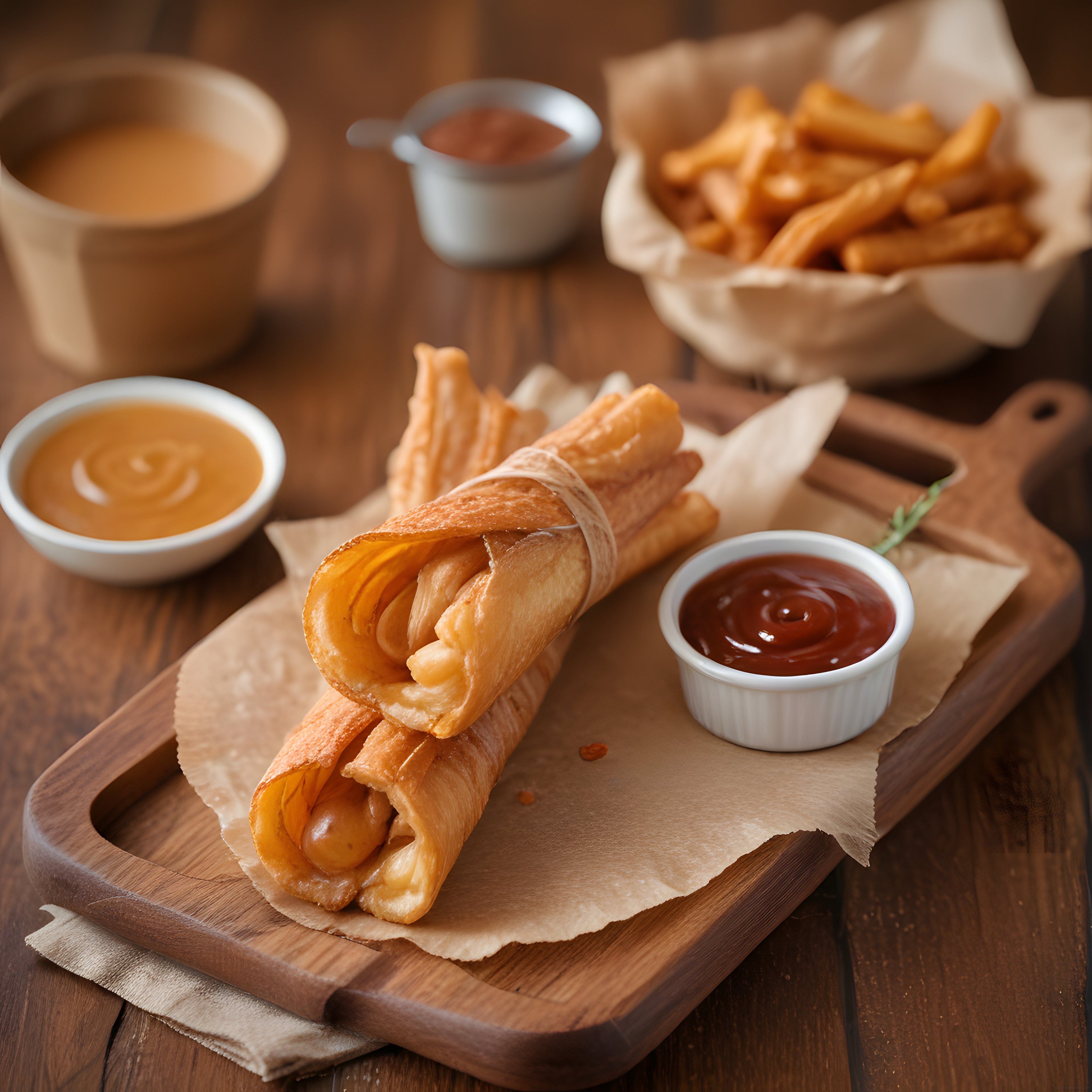 Taze Çıtır Churros ve Patates Kızartmasıyla Nefis Bir Atıştırmalık Sofrası