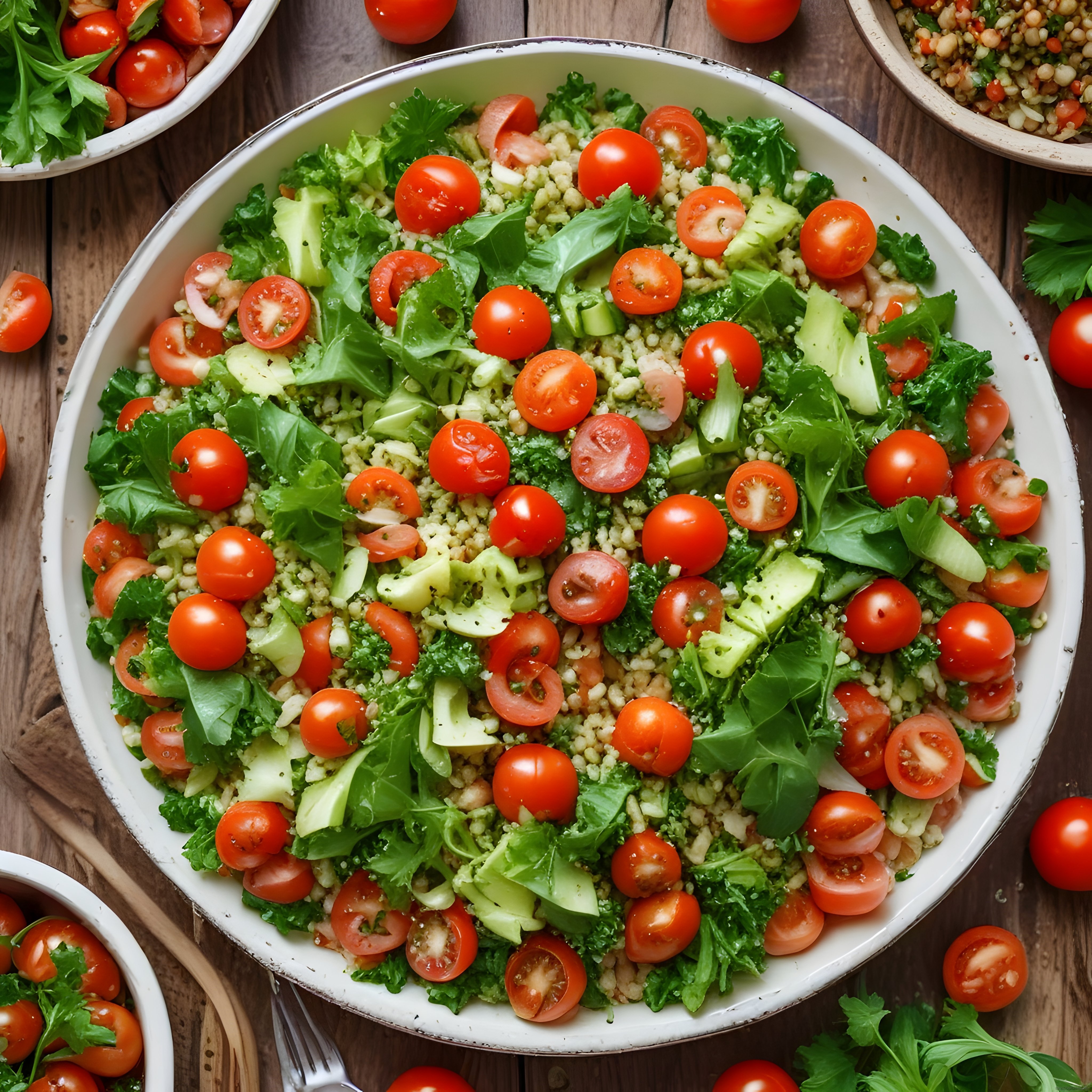 Taze Domates ve Avokadolu Bulgur Salatası: Sağlıklı ve Lezzetli Tarif