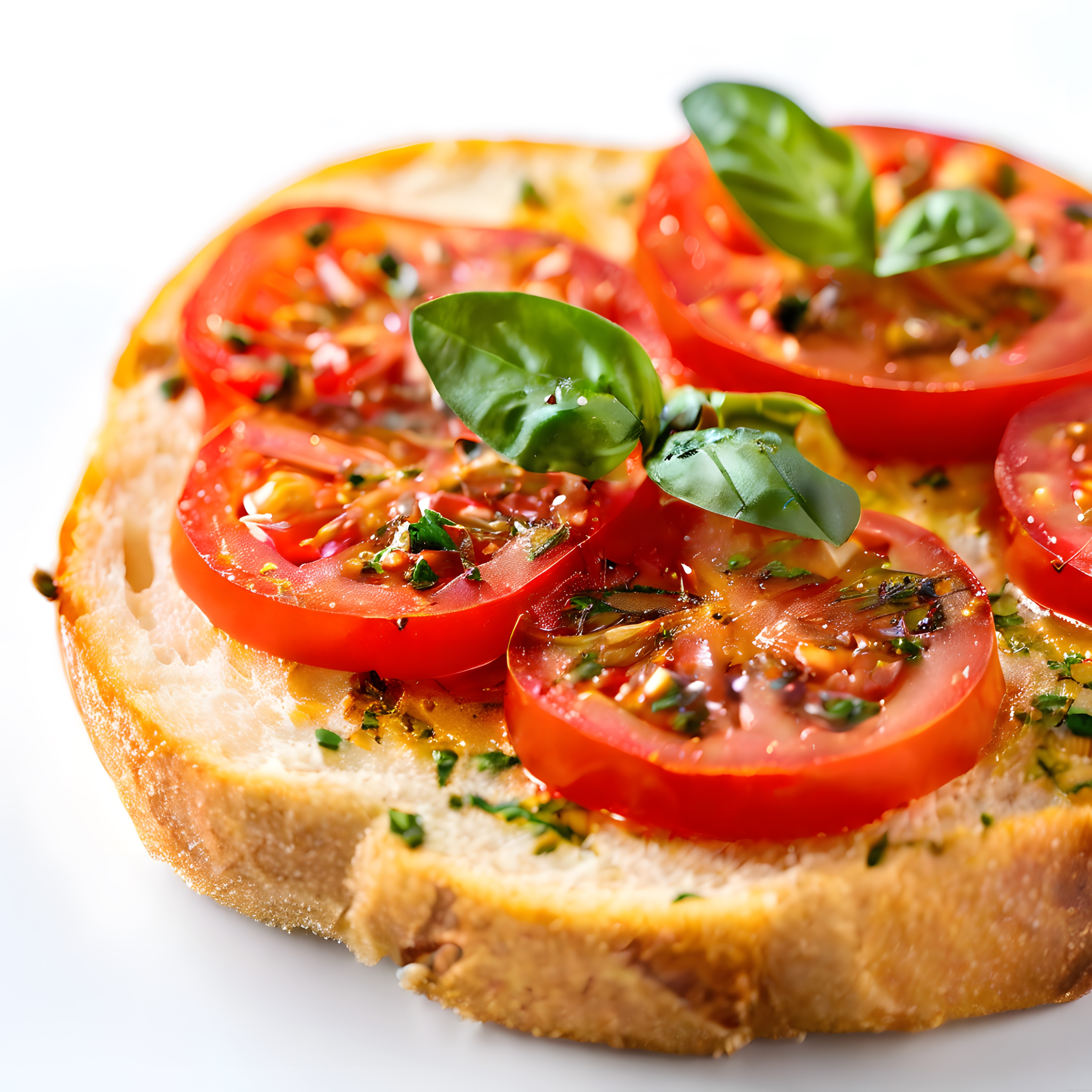 Taze Domates ve Fesleğenli İtalyan Bruschetta Kahvaltılık Tarif Önerisi