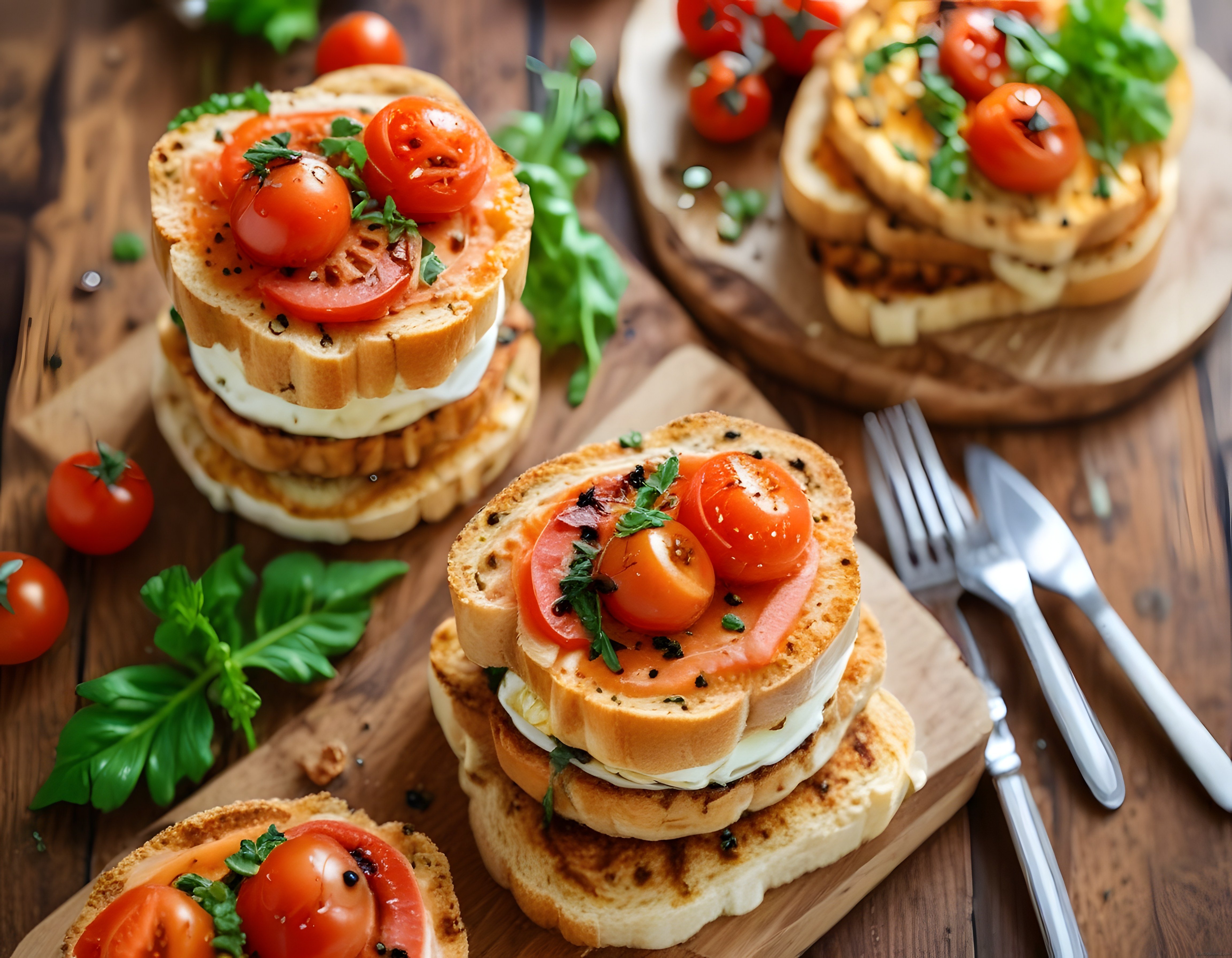 Taze Domates ve Fesleğenli İtalyan Bruschetta: Kahvaltılık Tarif Önerisi