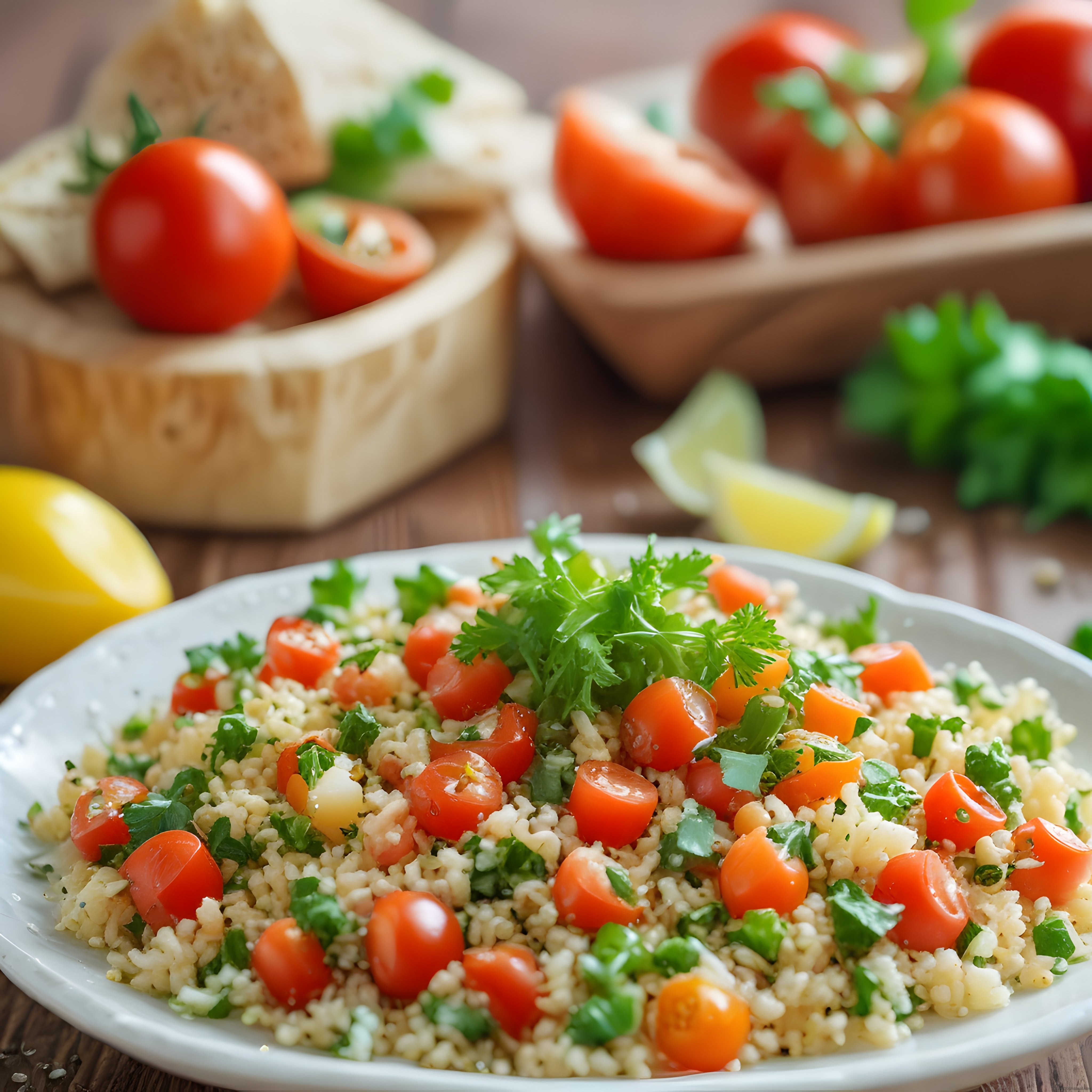 Taze Domates ve Maydanozlu Kuskus Salatası Tarifi: Sağlıklı ve Lezzetli