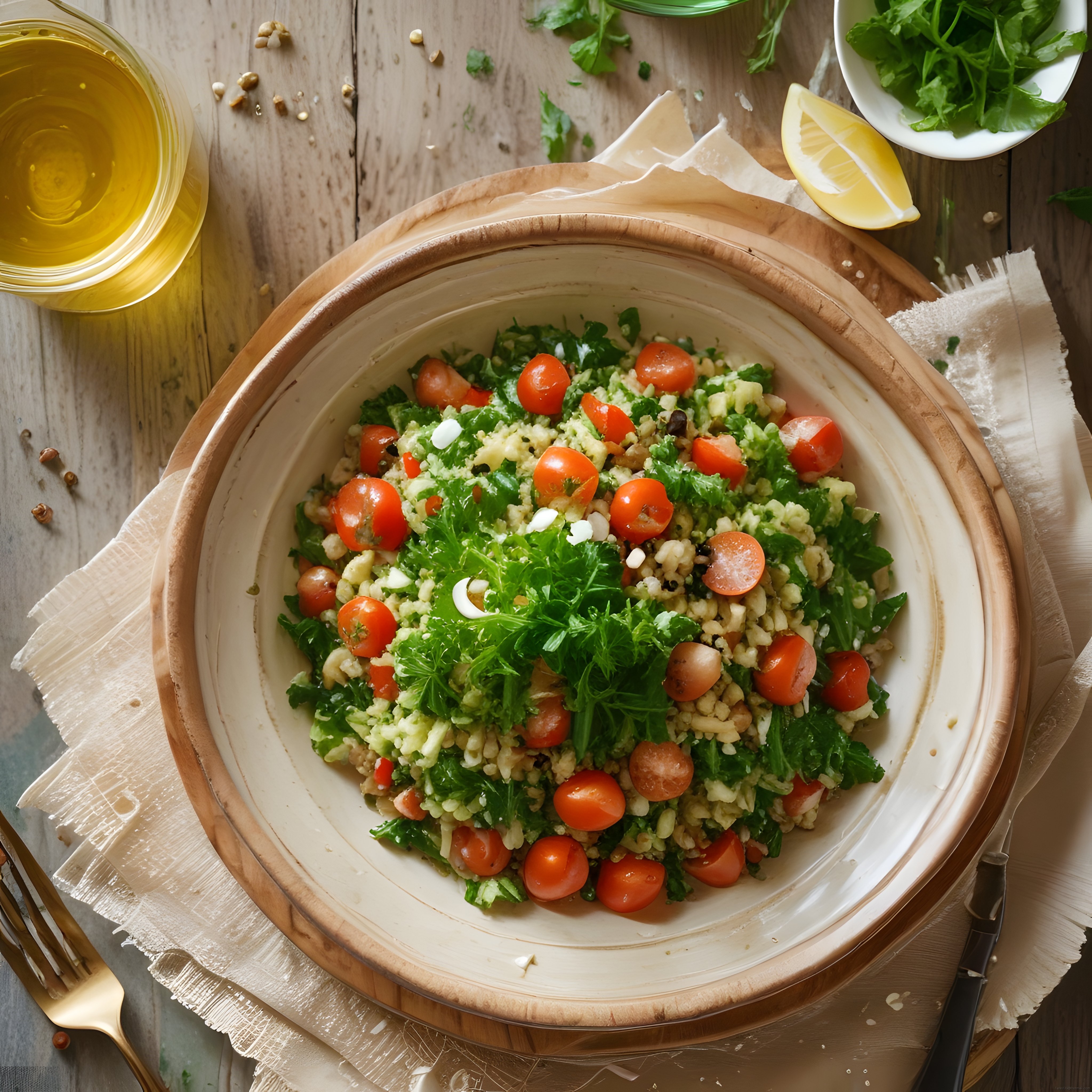 Taze Domatesli Bulgur Salatası ile Hafif Akdeniz Lezzeti